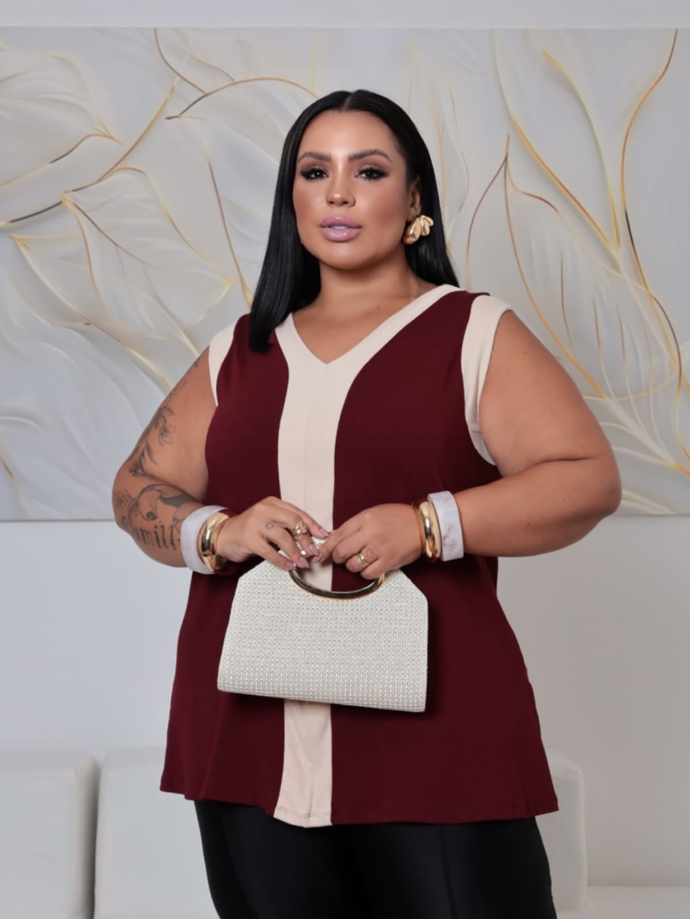 Regata viscolycra bicolor Plus Size