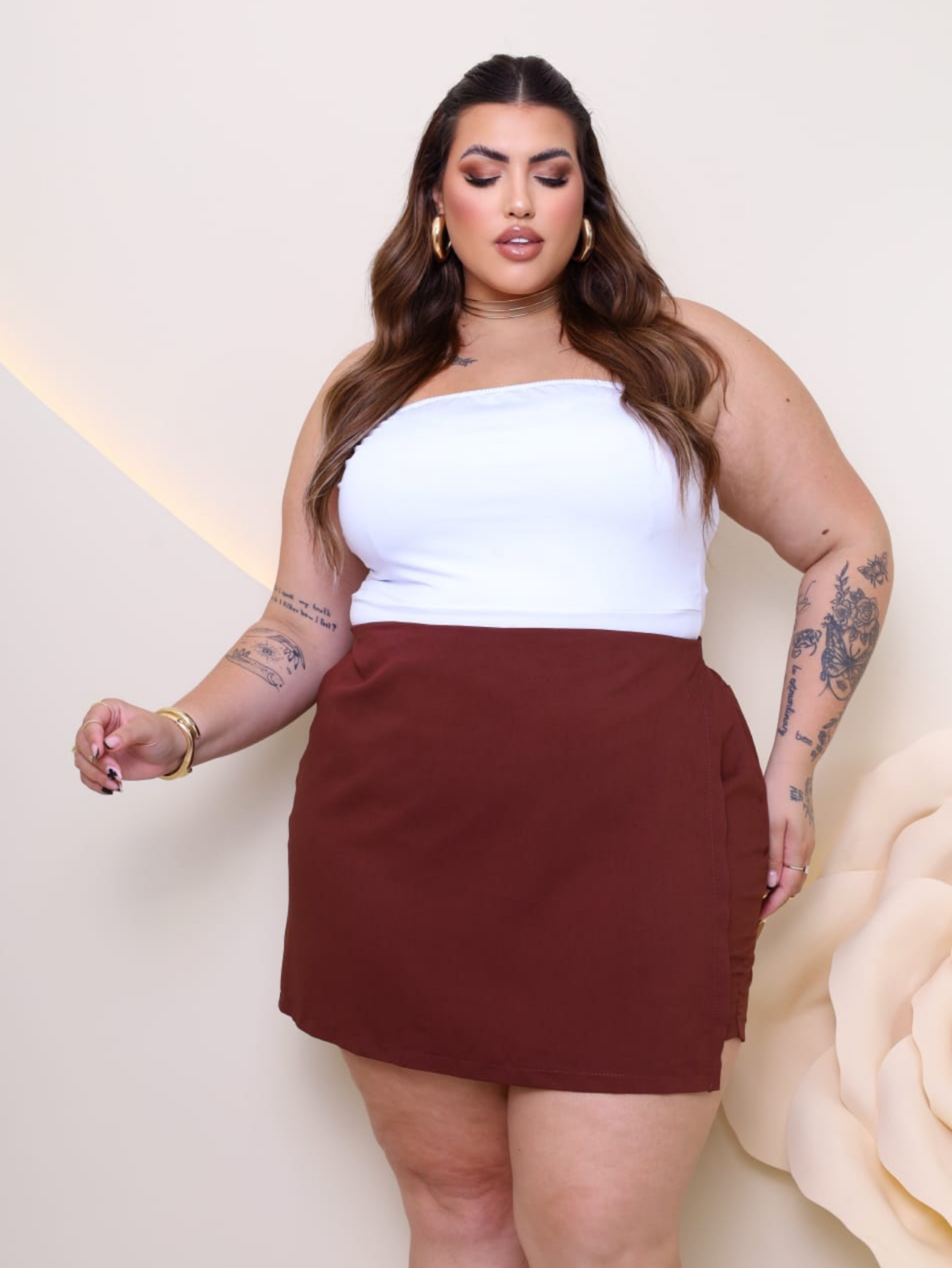 Shorts saia Dulce Plus Size