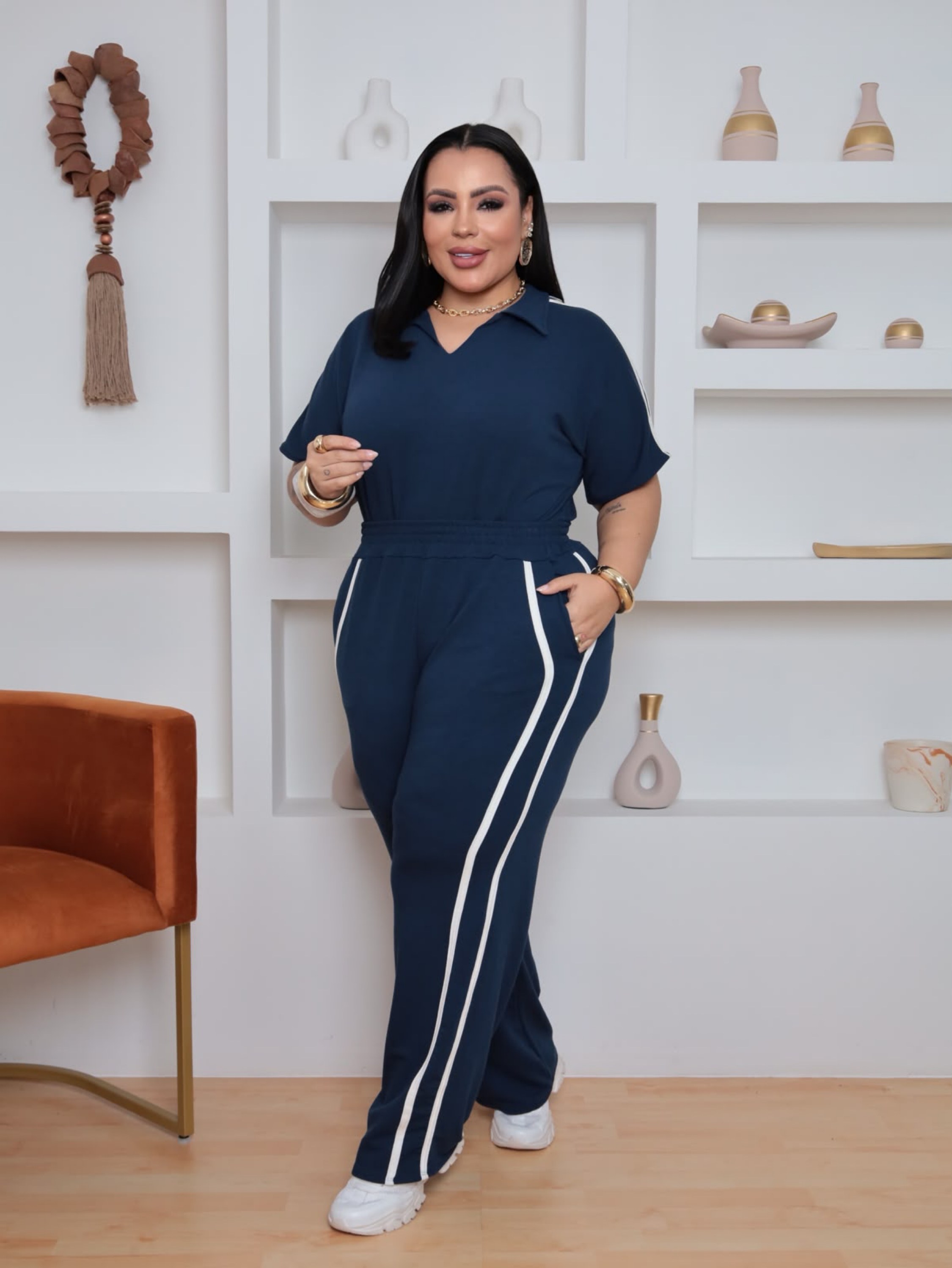 Conjunto polo Plus Size