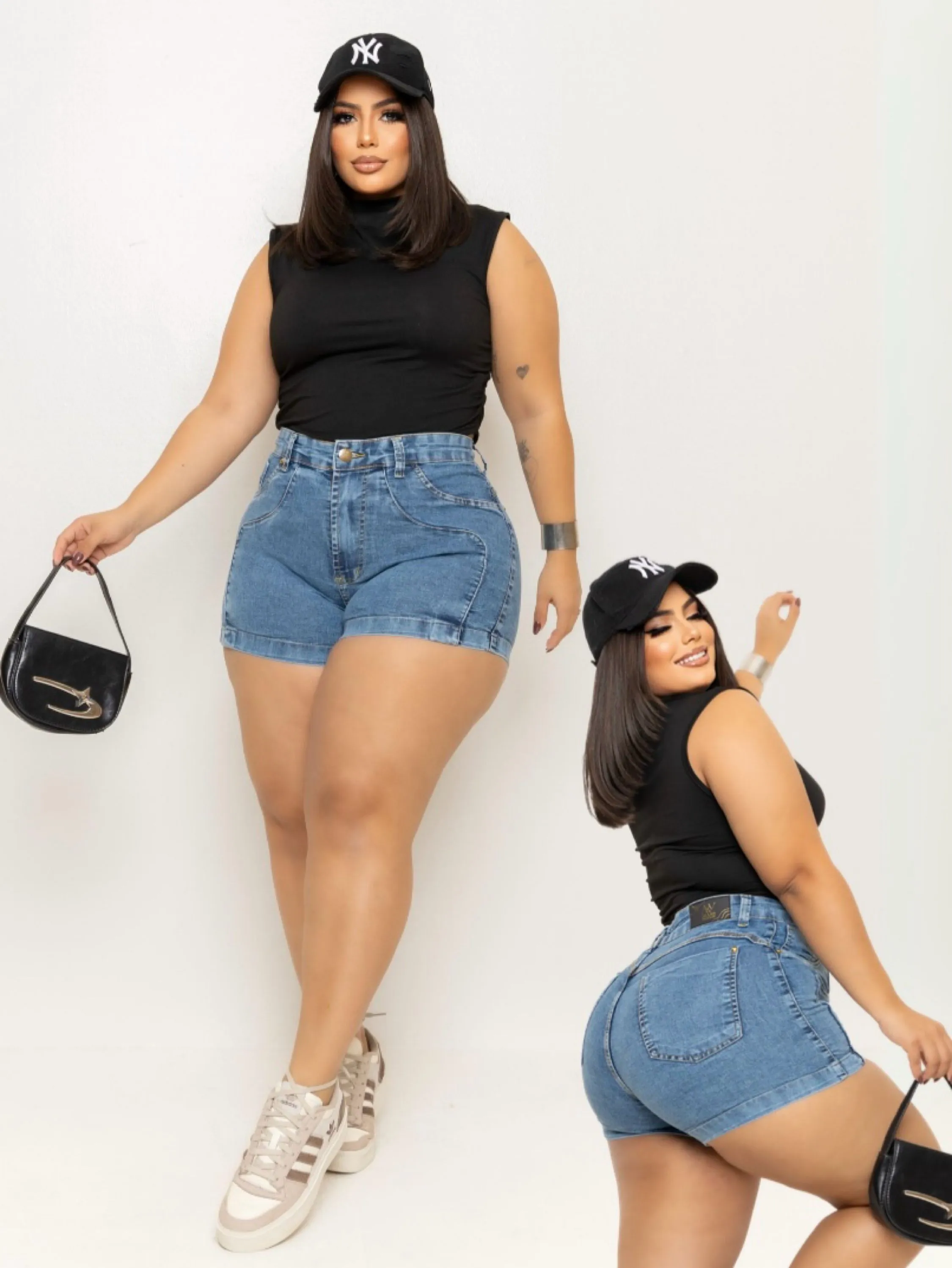 Shorts jeans Brenda Plus Size