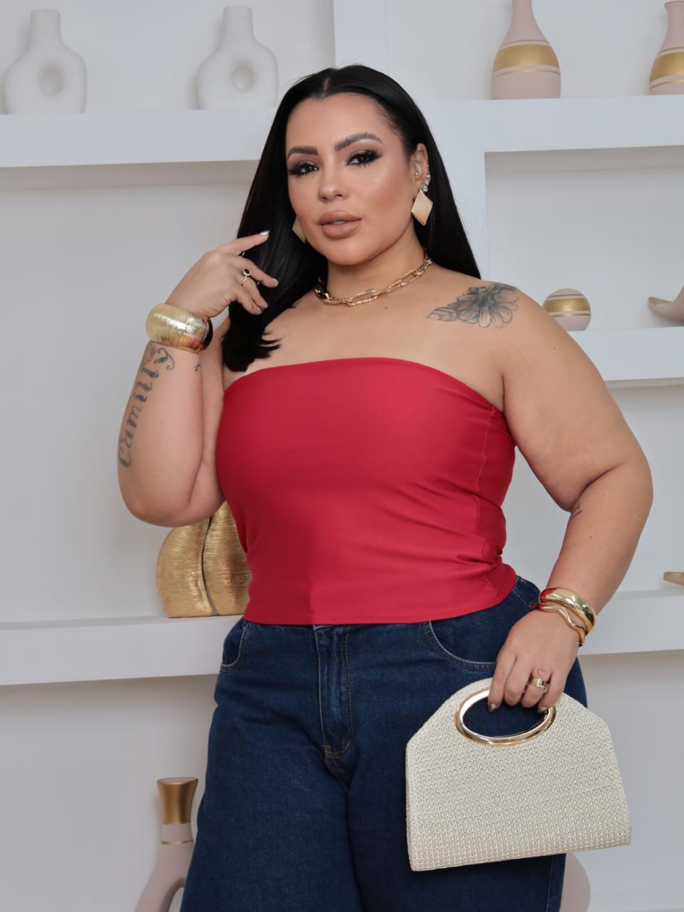 Top faixa suplex Plus Size