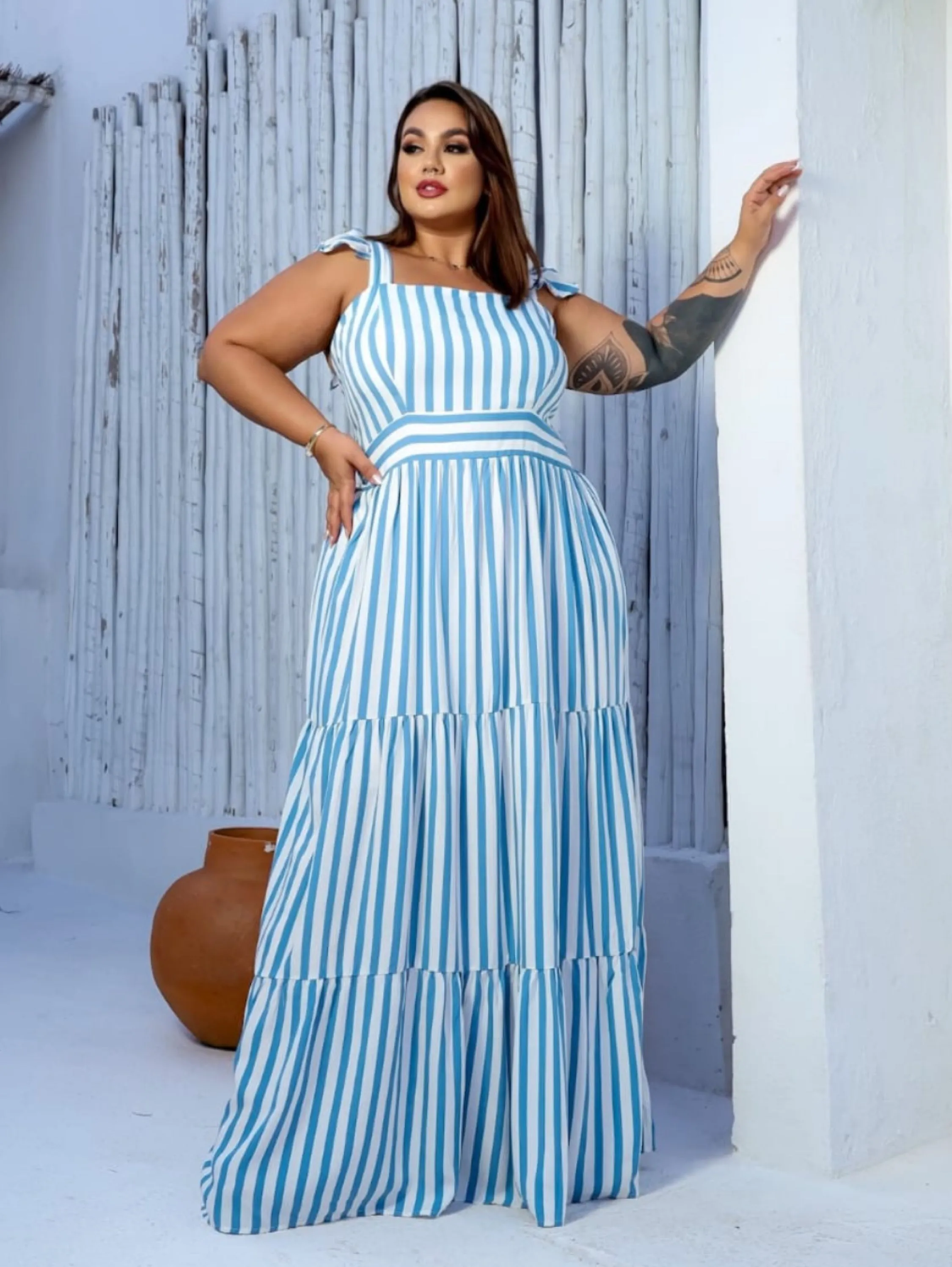 Vestido longo Bárbara Plus Size