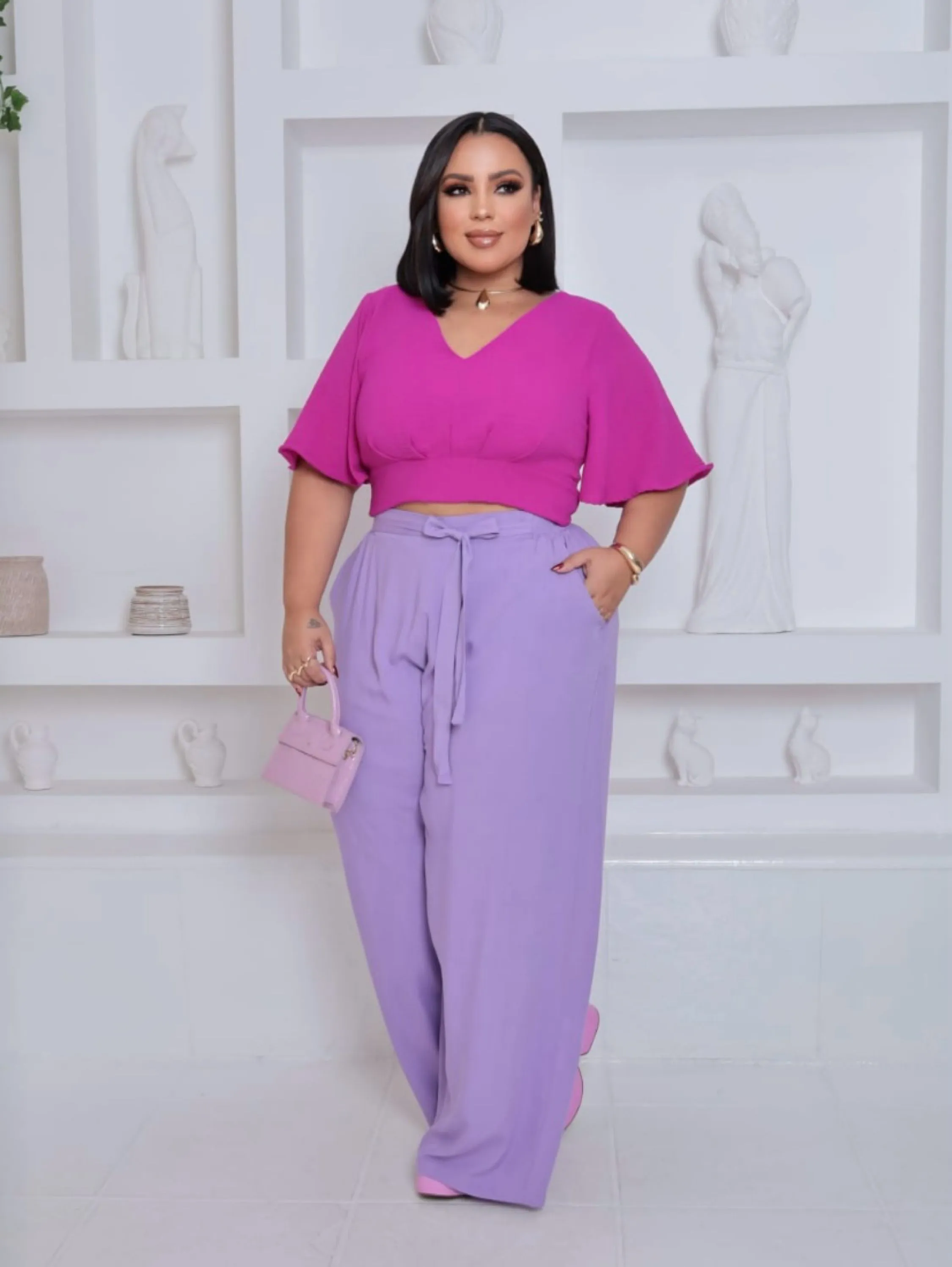 Calça amarração Júlia Plus Size