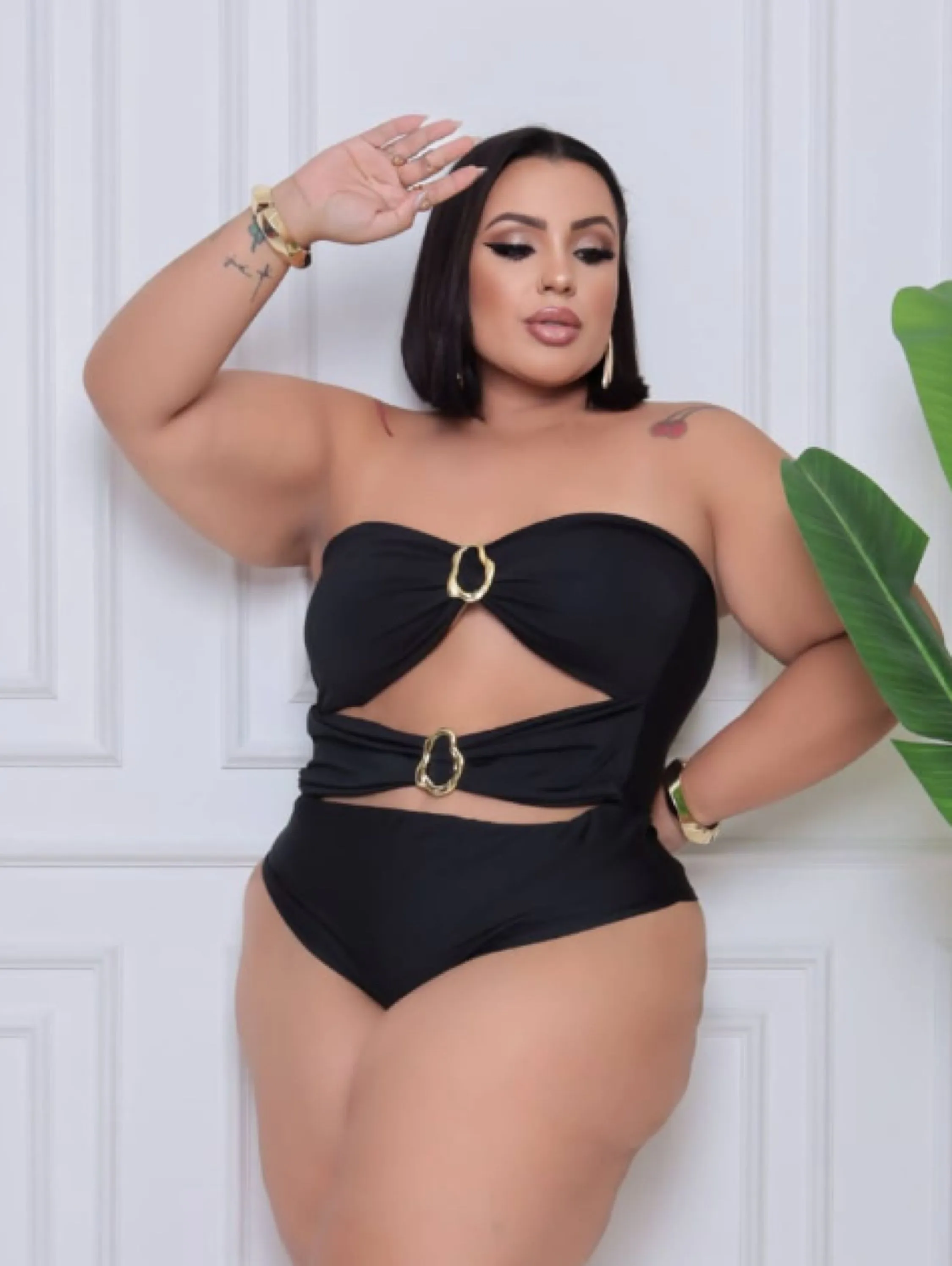 Body tomara que caia Plus Size