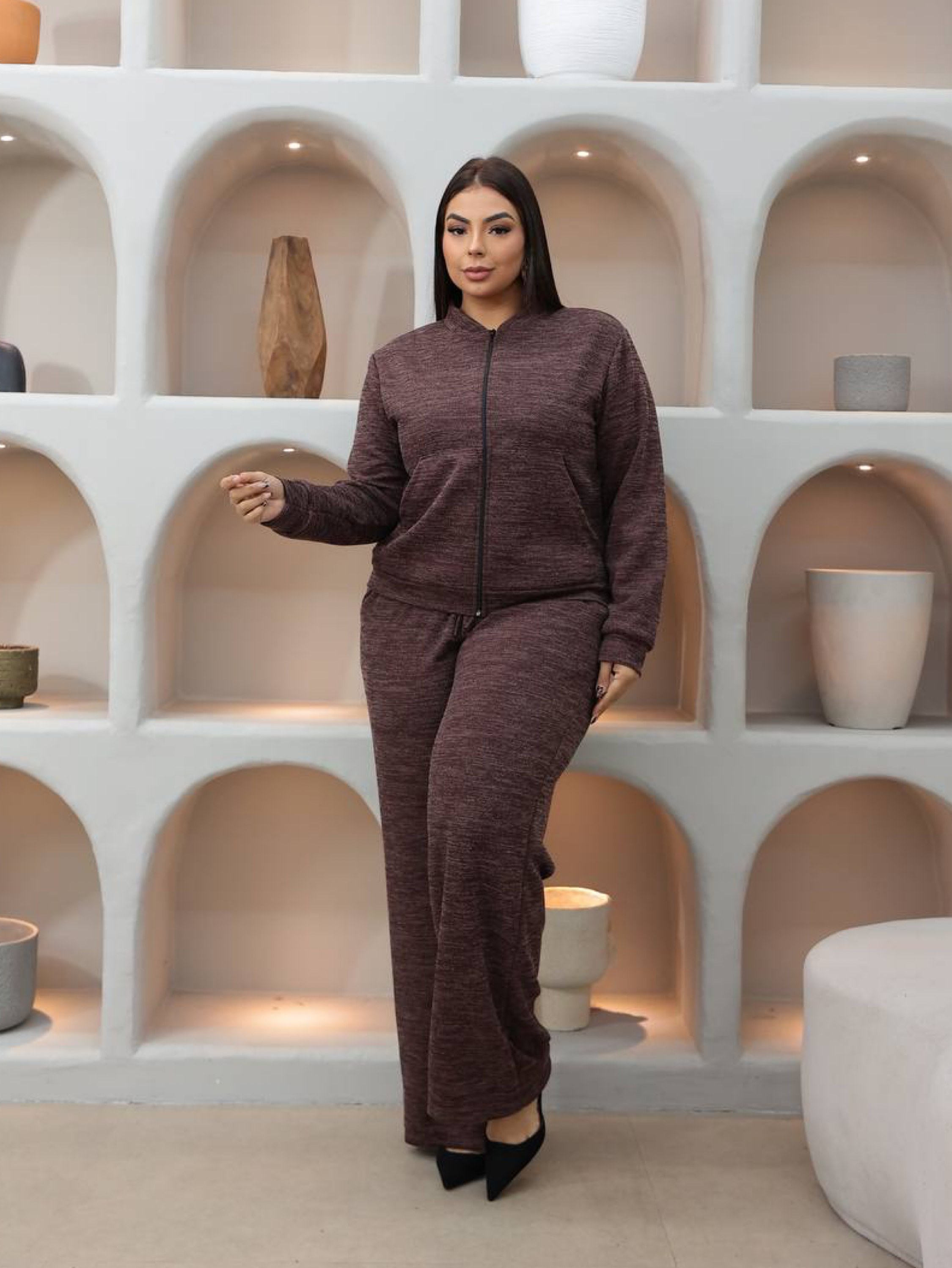 Conjunto ribi pantalona Plus Size