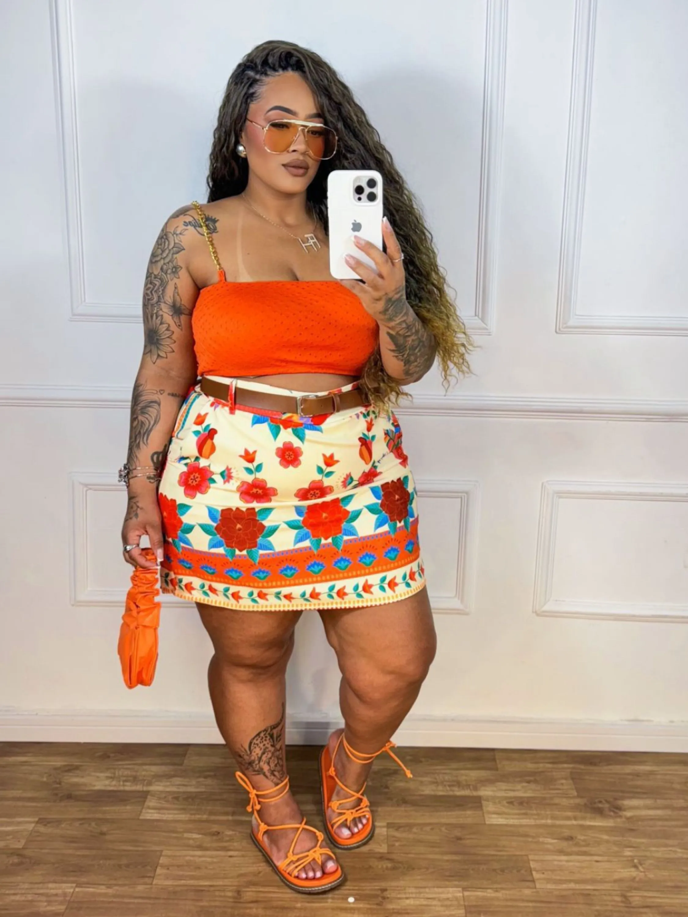 Shorts saia farm Plus Size