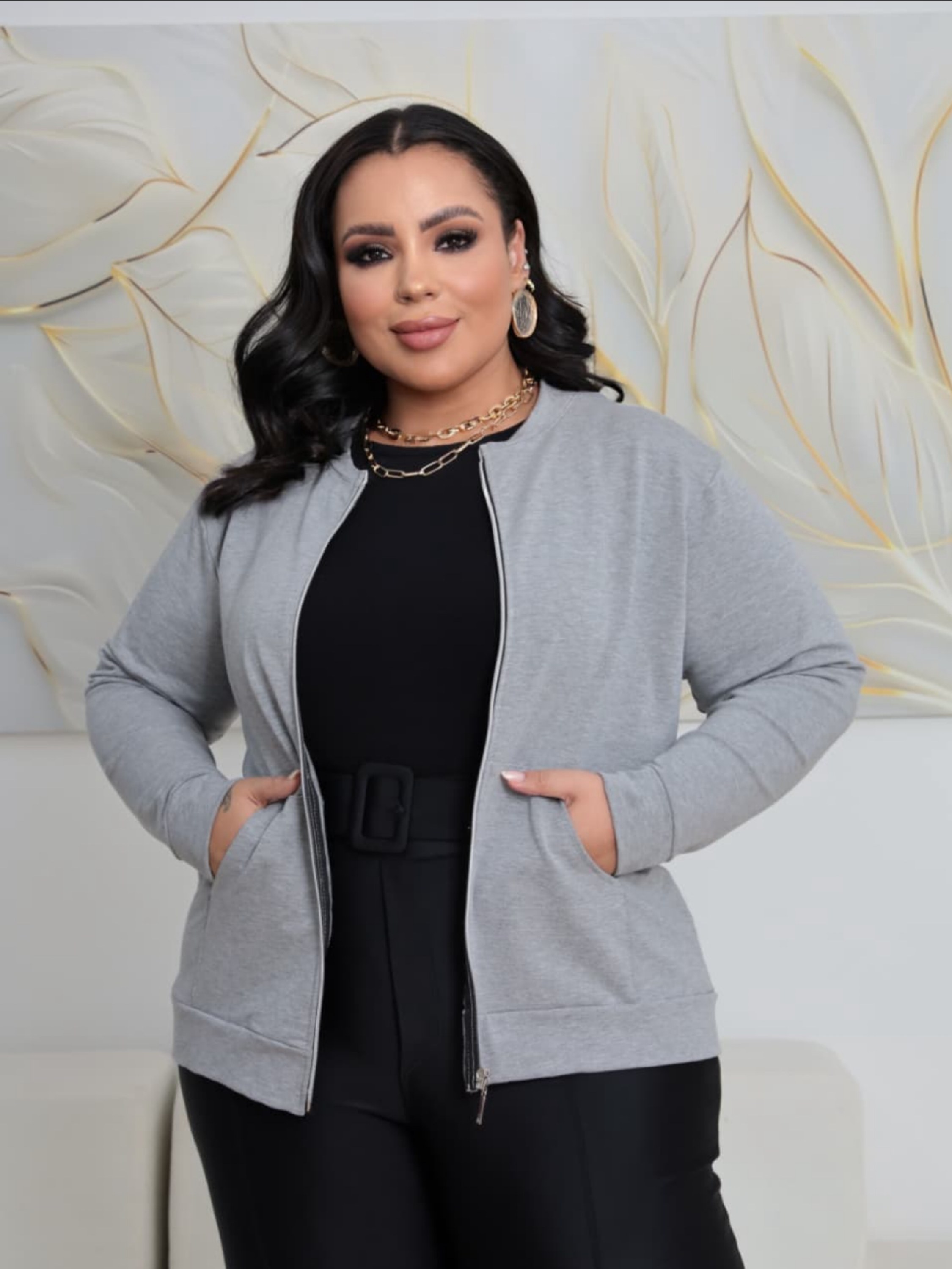 Casaquinho moletinho Plus Size