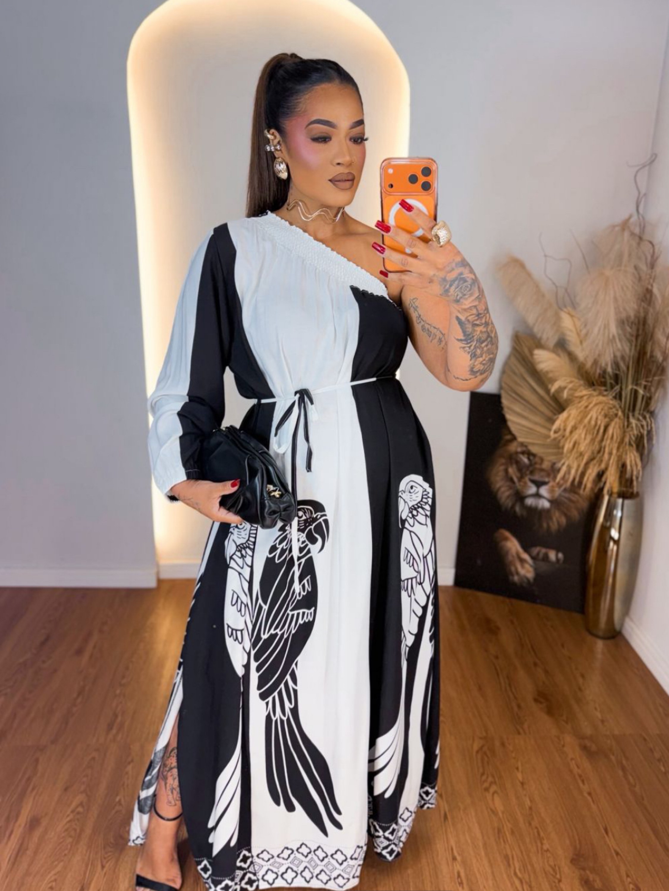 Vestido nula manga farm Plus Size