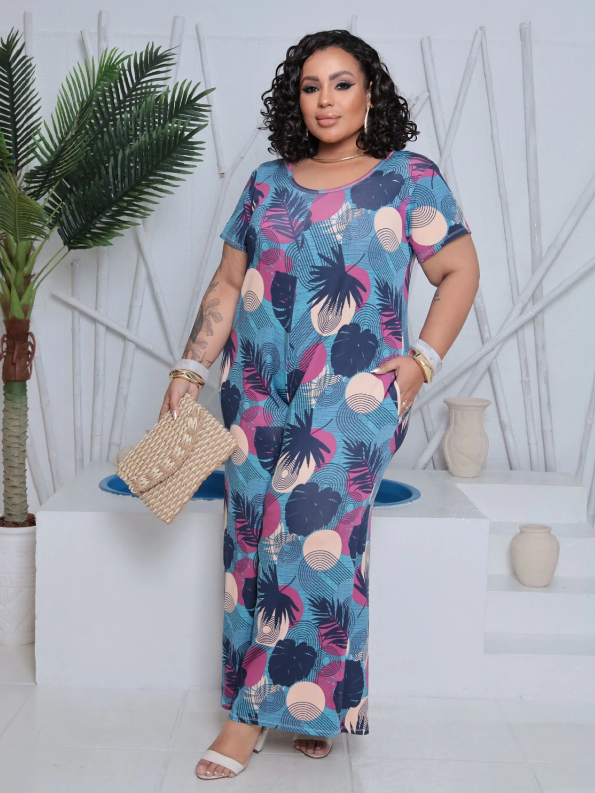 Macacão longo Mirian Plus Size