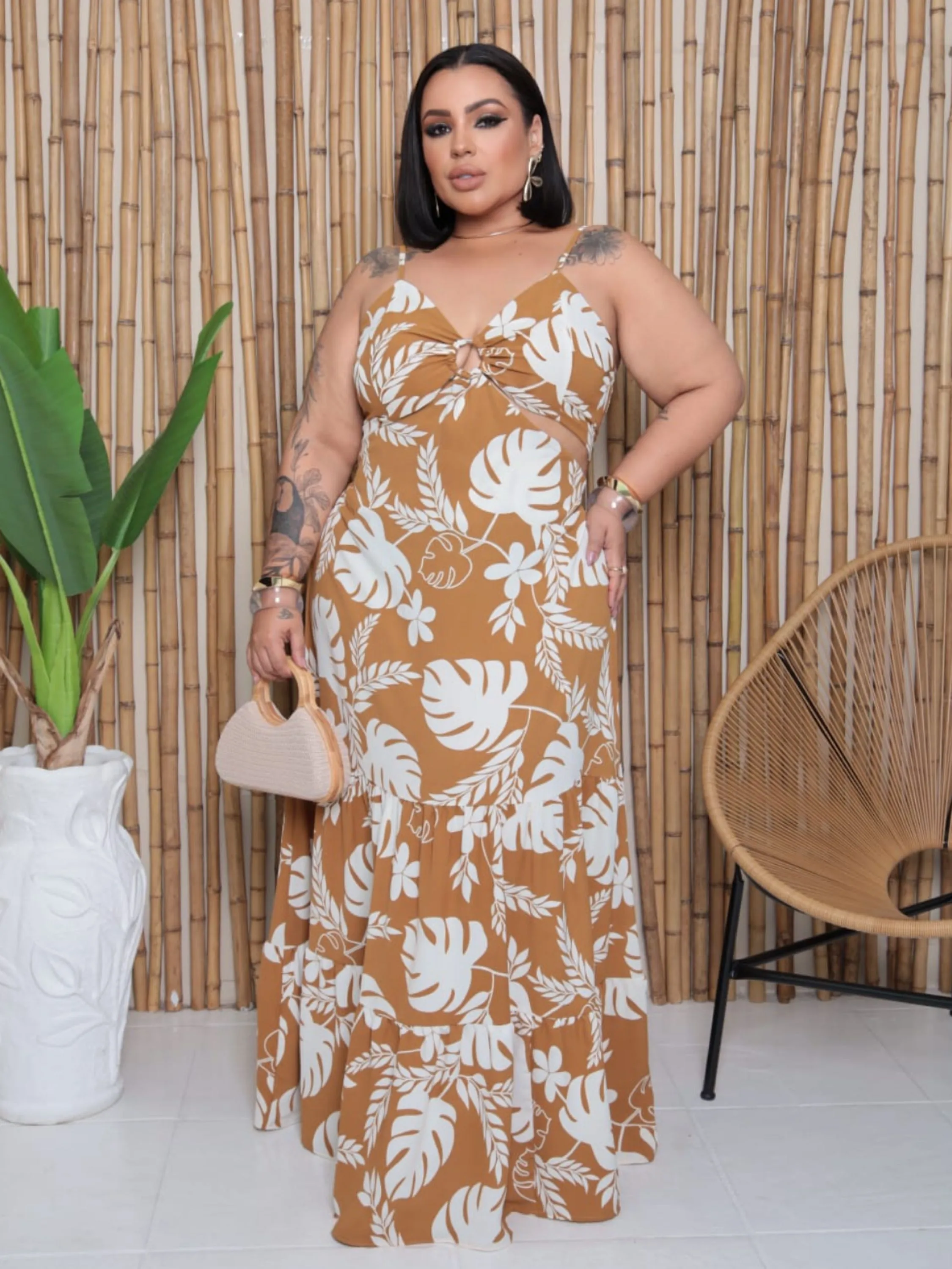 Vestido longo Dulce Plus Size