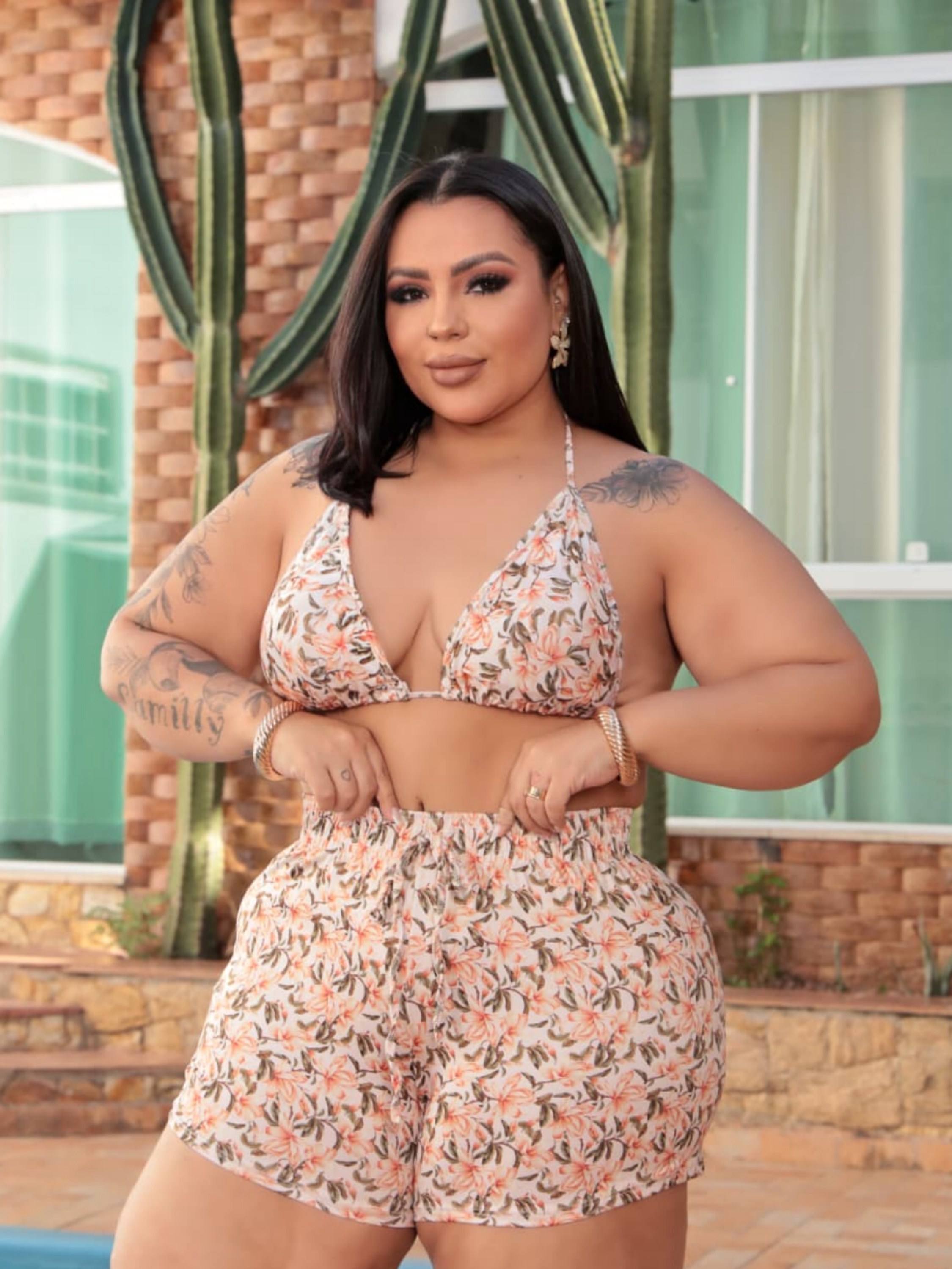 Trijunto biquíni Plus Size