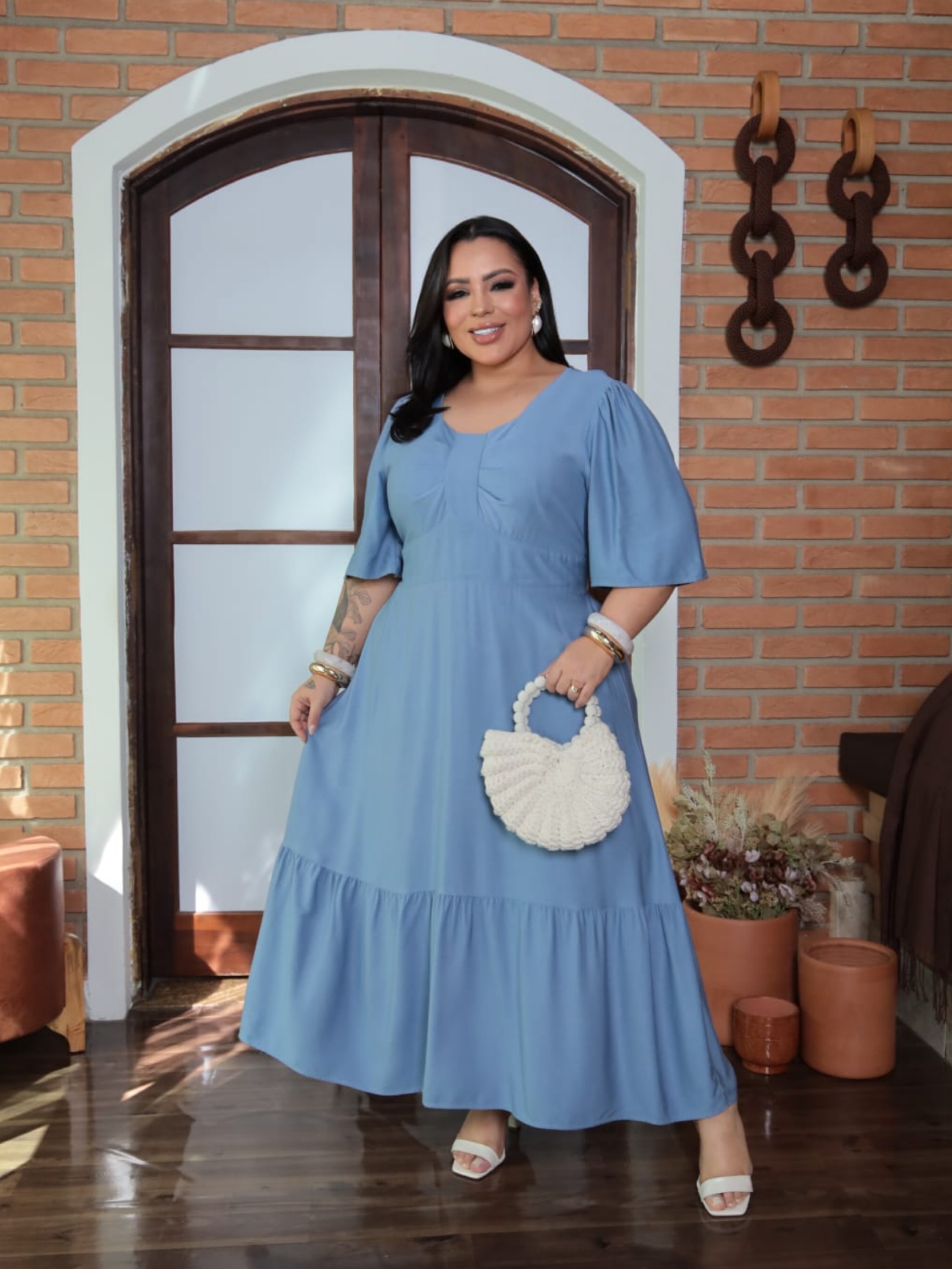 Vestido longo Helen Plus Size