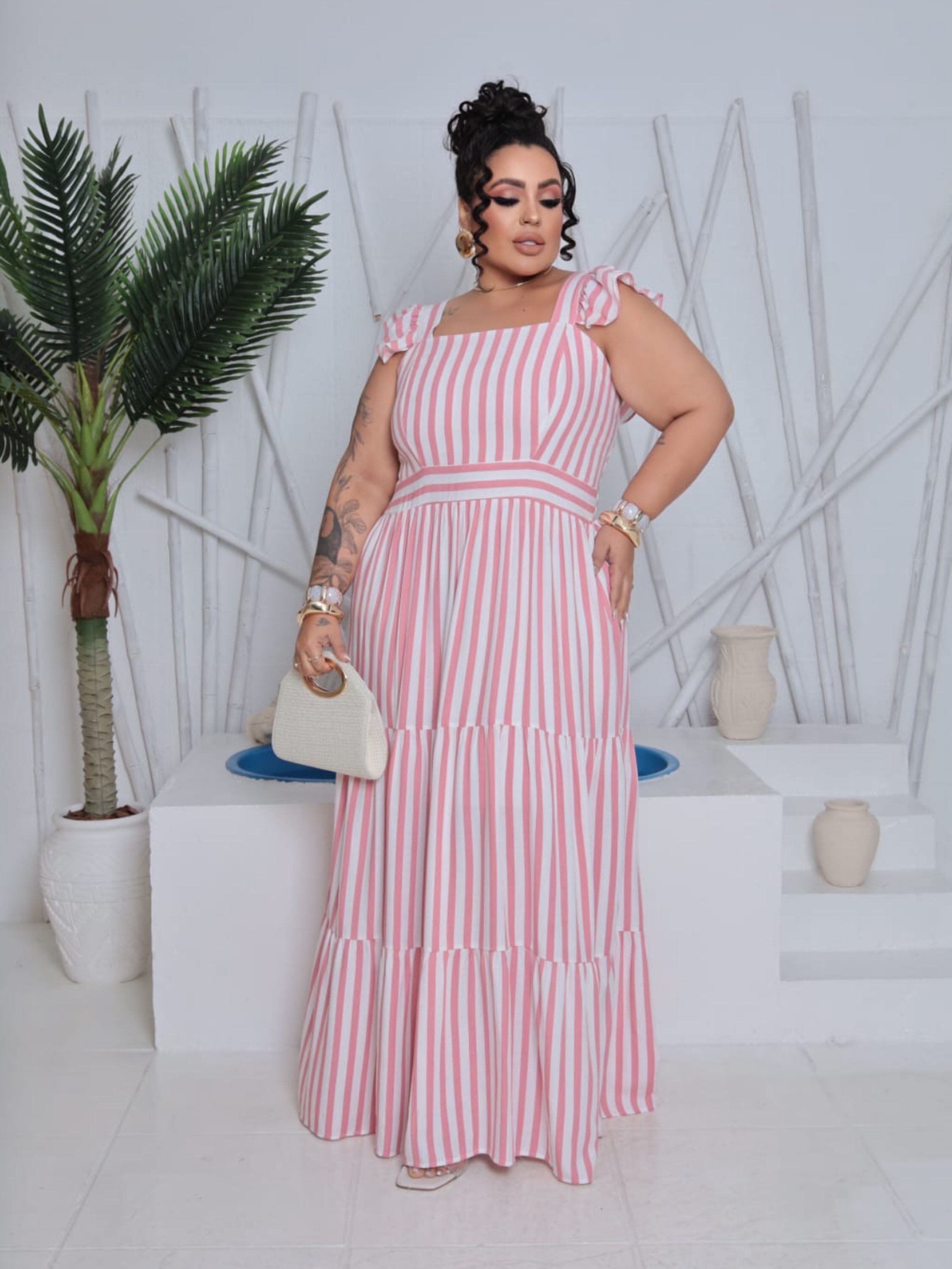Vestido longo Bárbara Plus Size