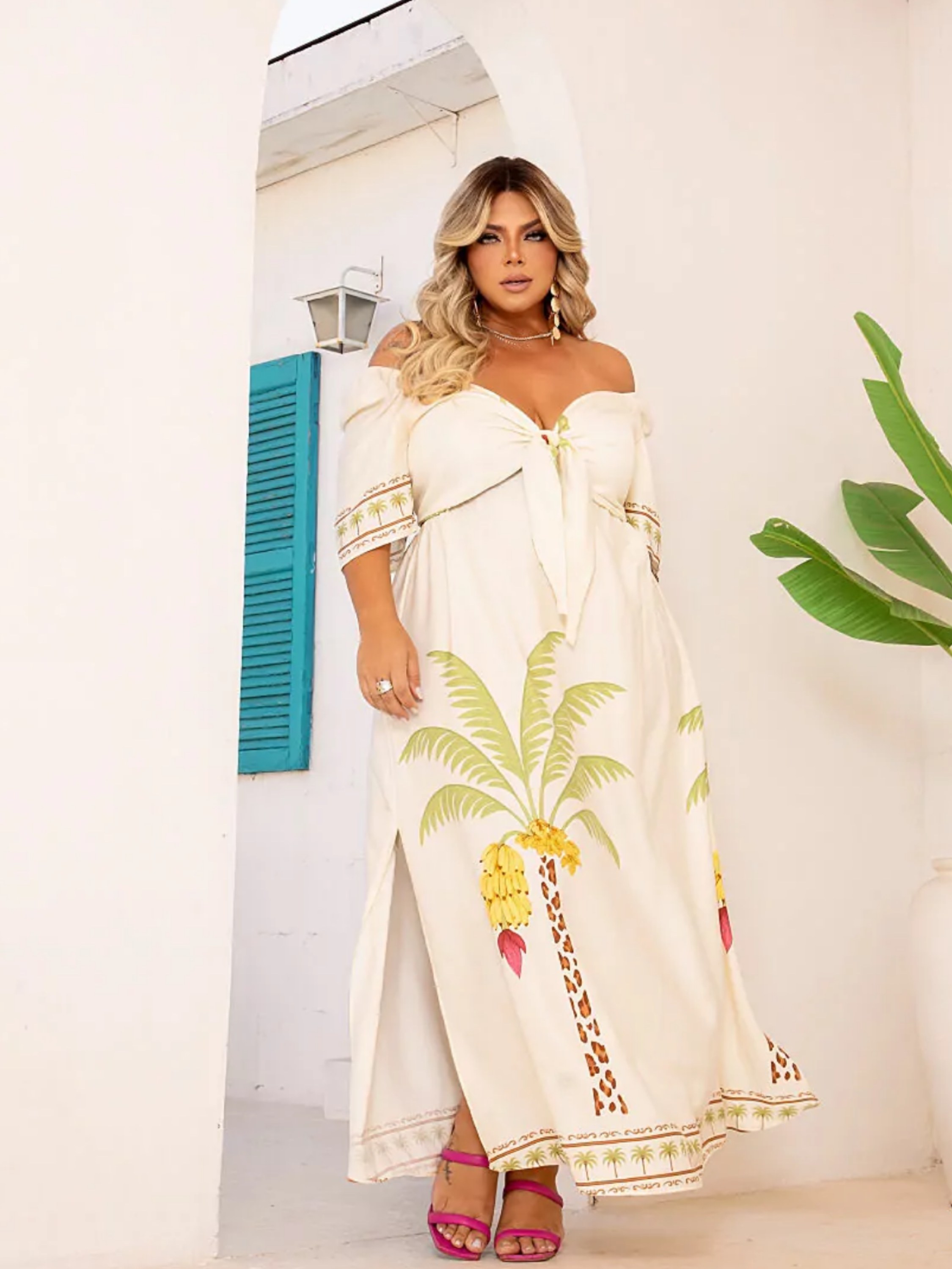 Vestido longo multiformas farm Plus Size