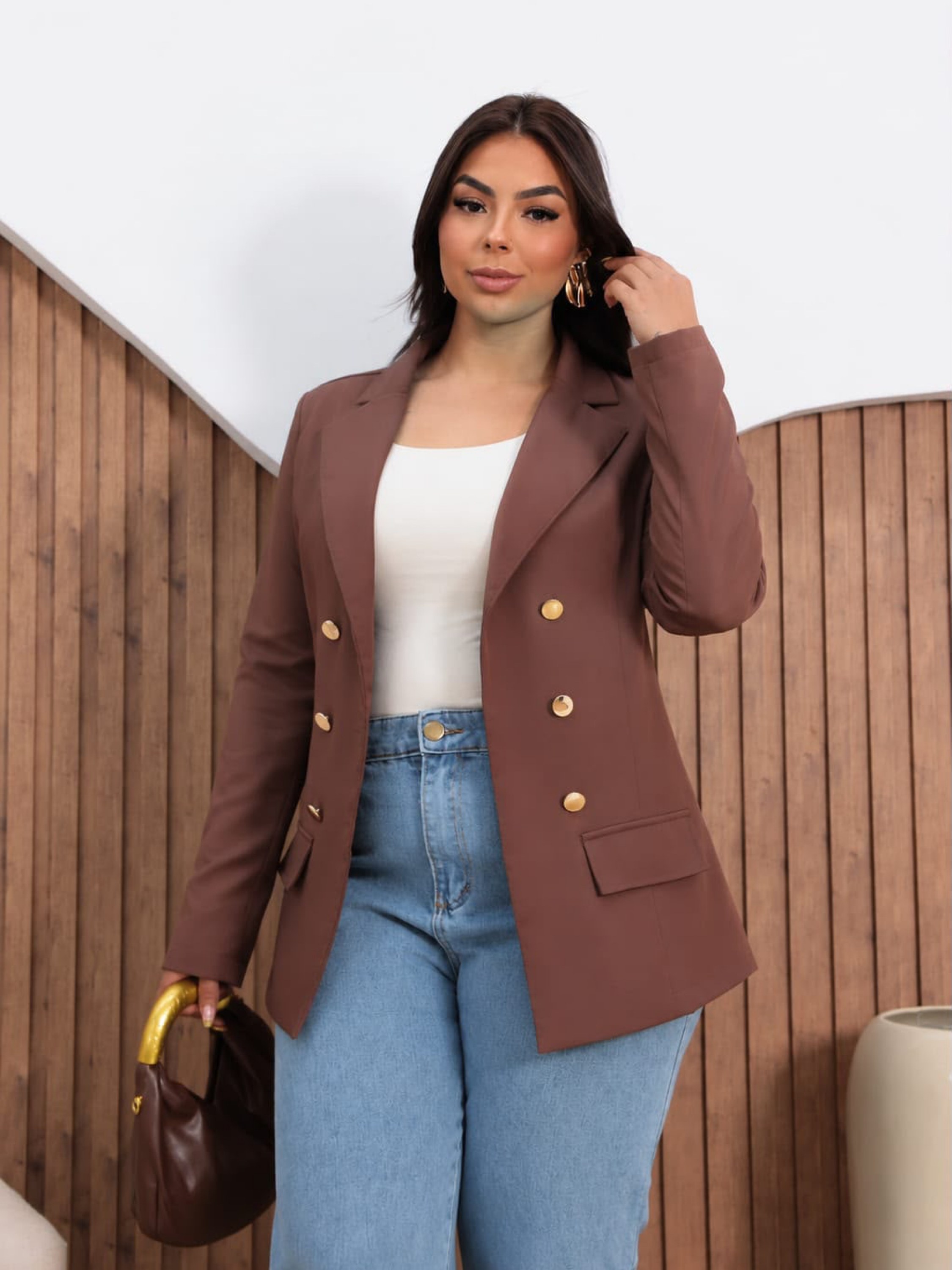 Blazer maxi Plus Size