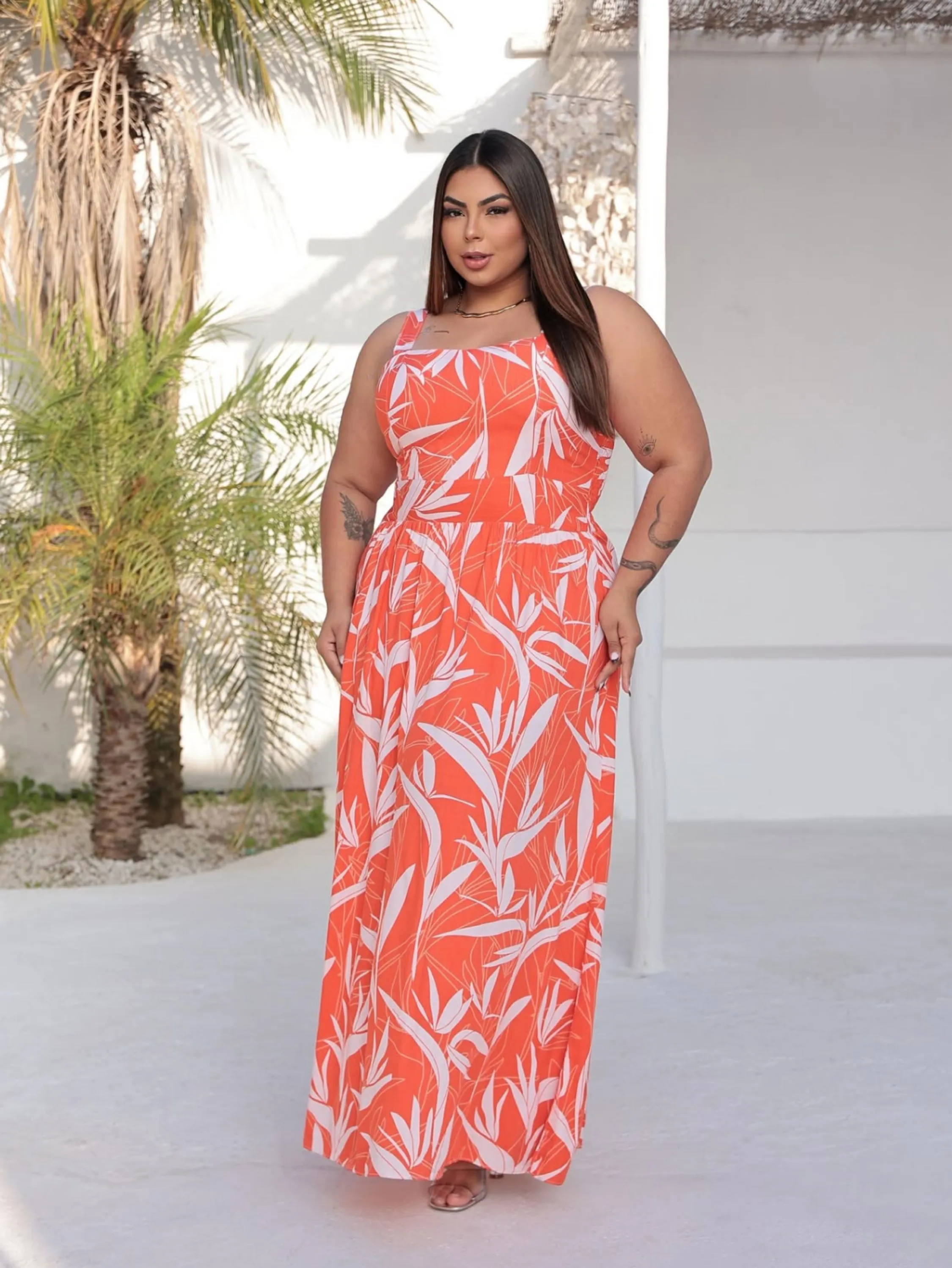 Vestido longo Eva Plus Size