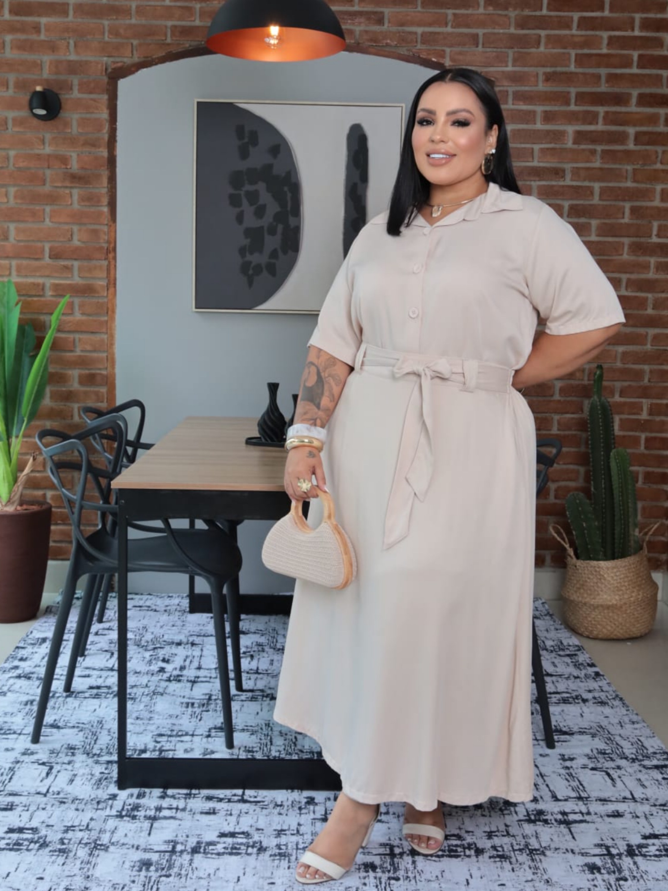 Conjunto Bianca sarja Plus Size