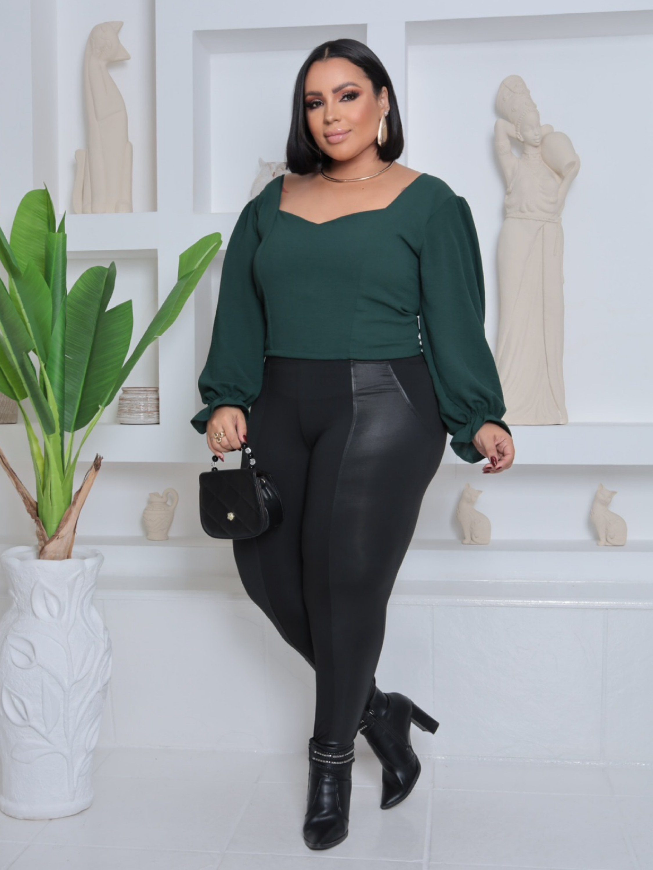 Legging Montaria cirre Plus Size