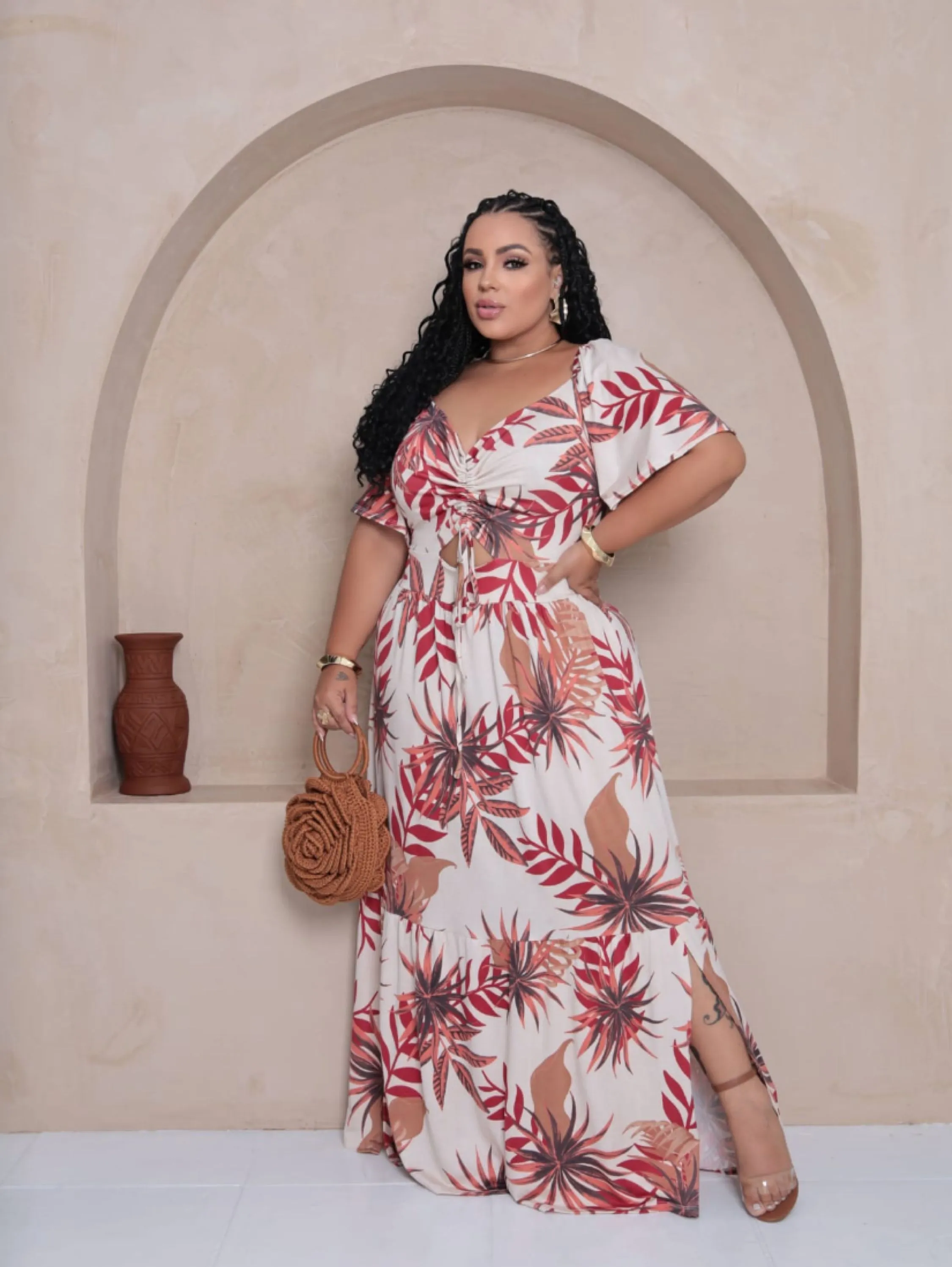 Vestido longo Eloise Plus Size