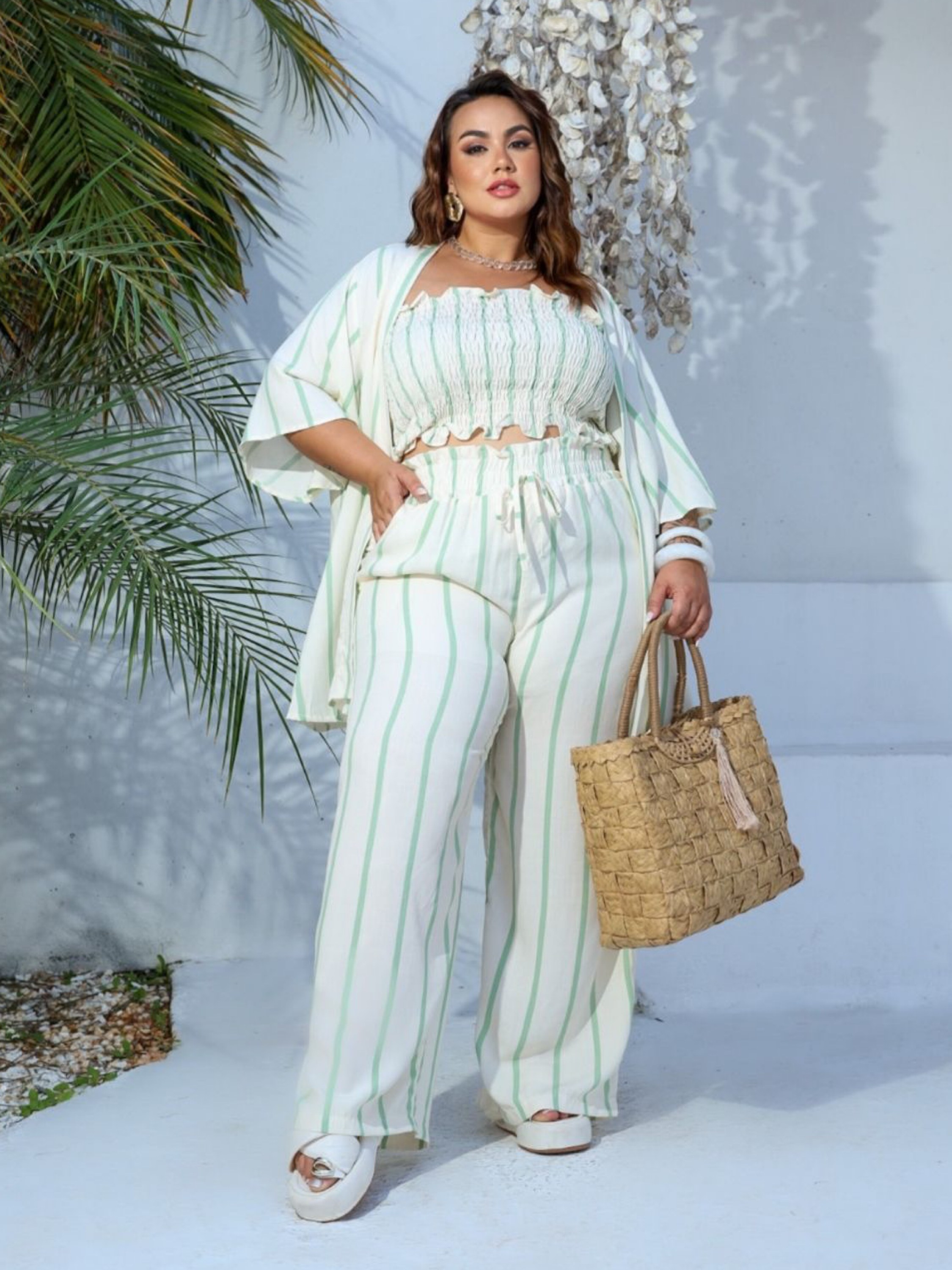 Trijunto pantalona Plus Size