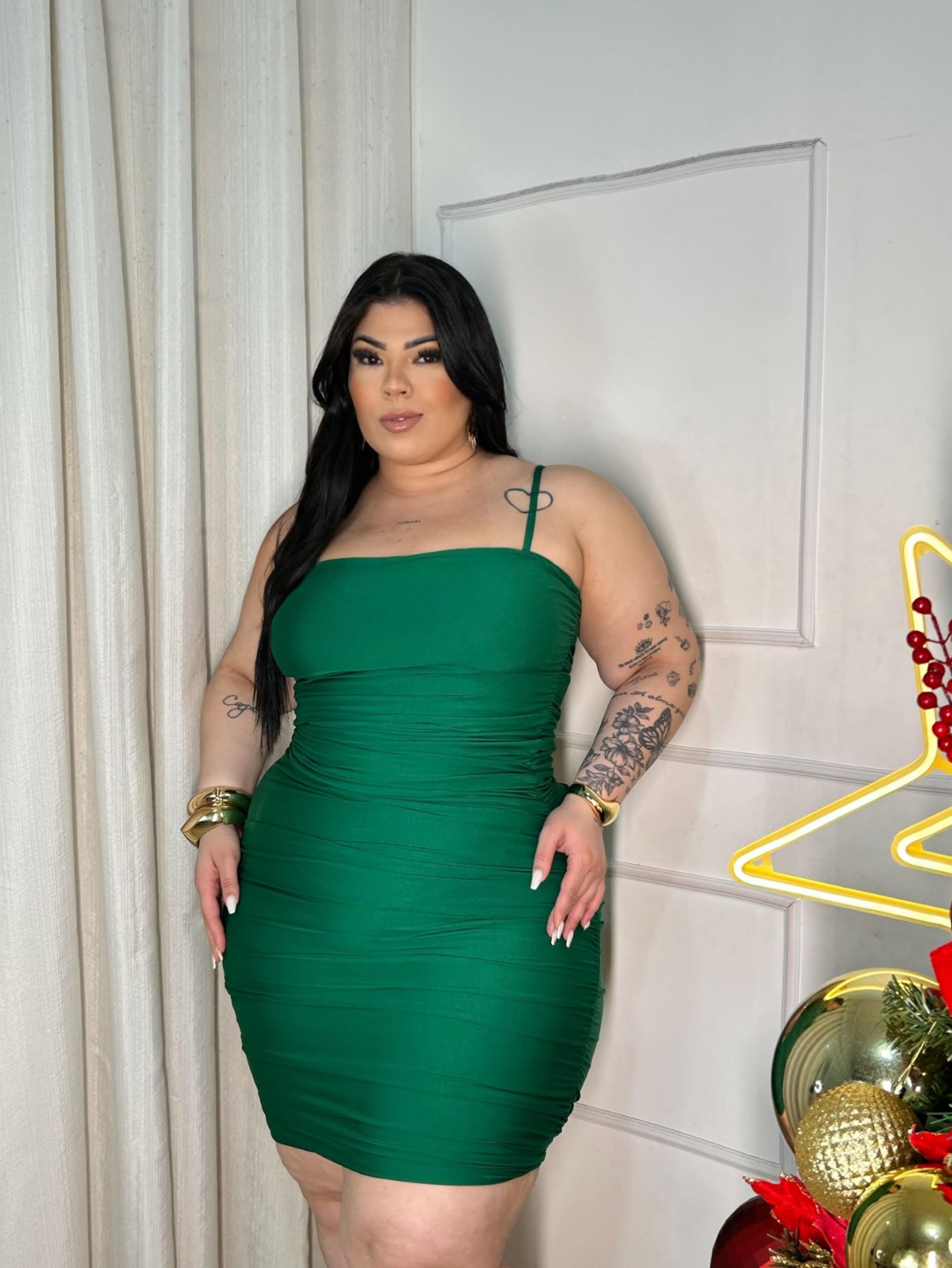 Vestido alcinha Isabela Plus Size