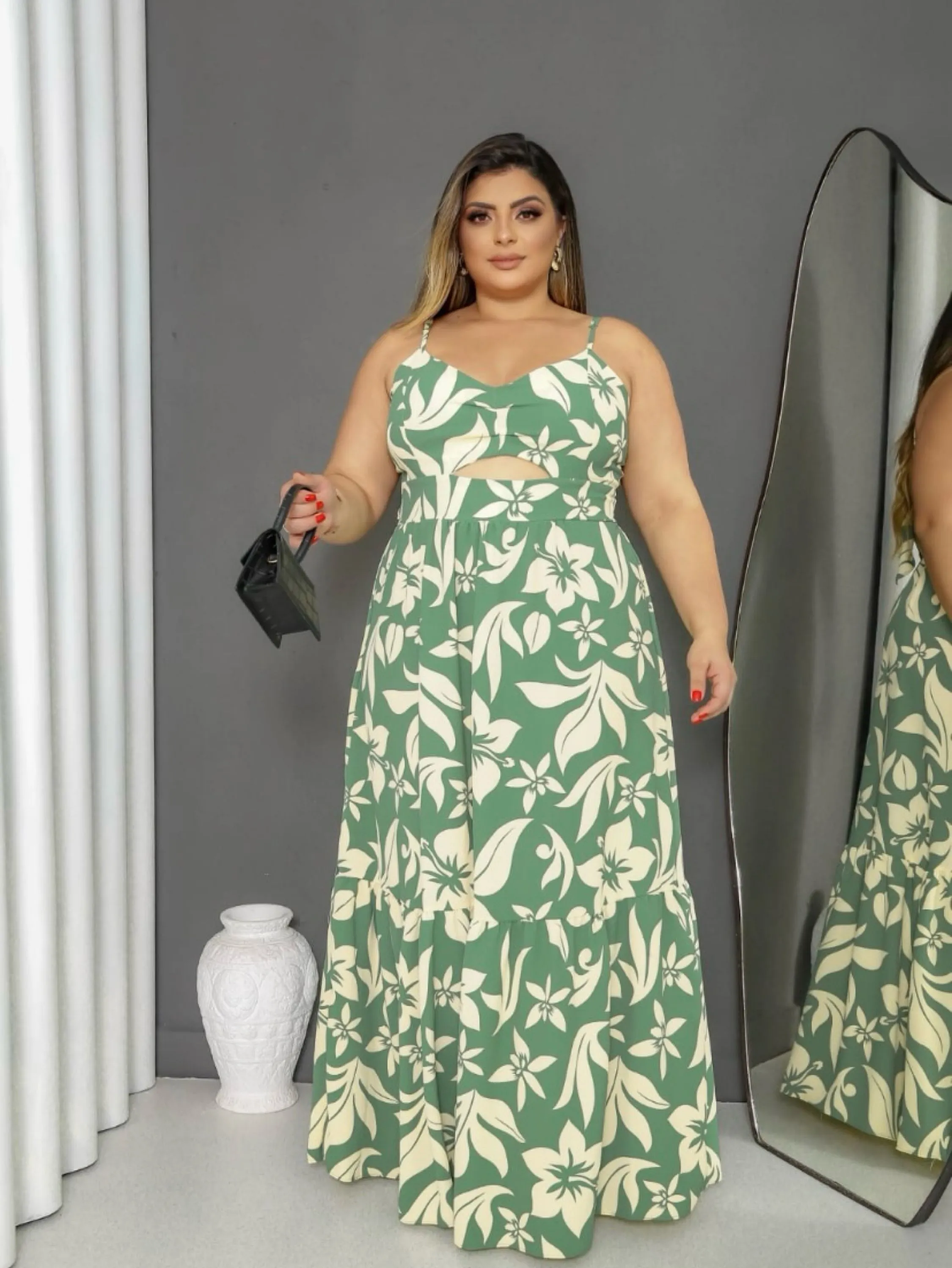 Vestido longo Shirley Plus Size