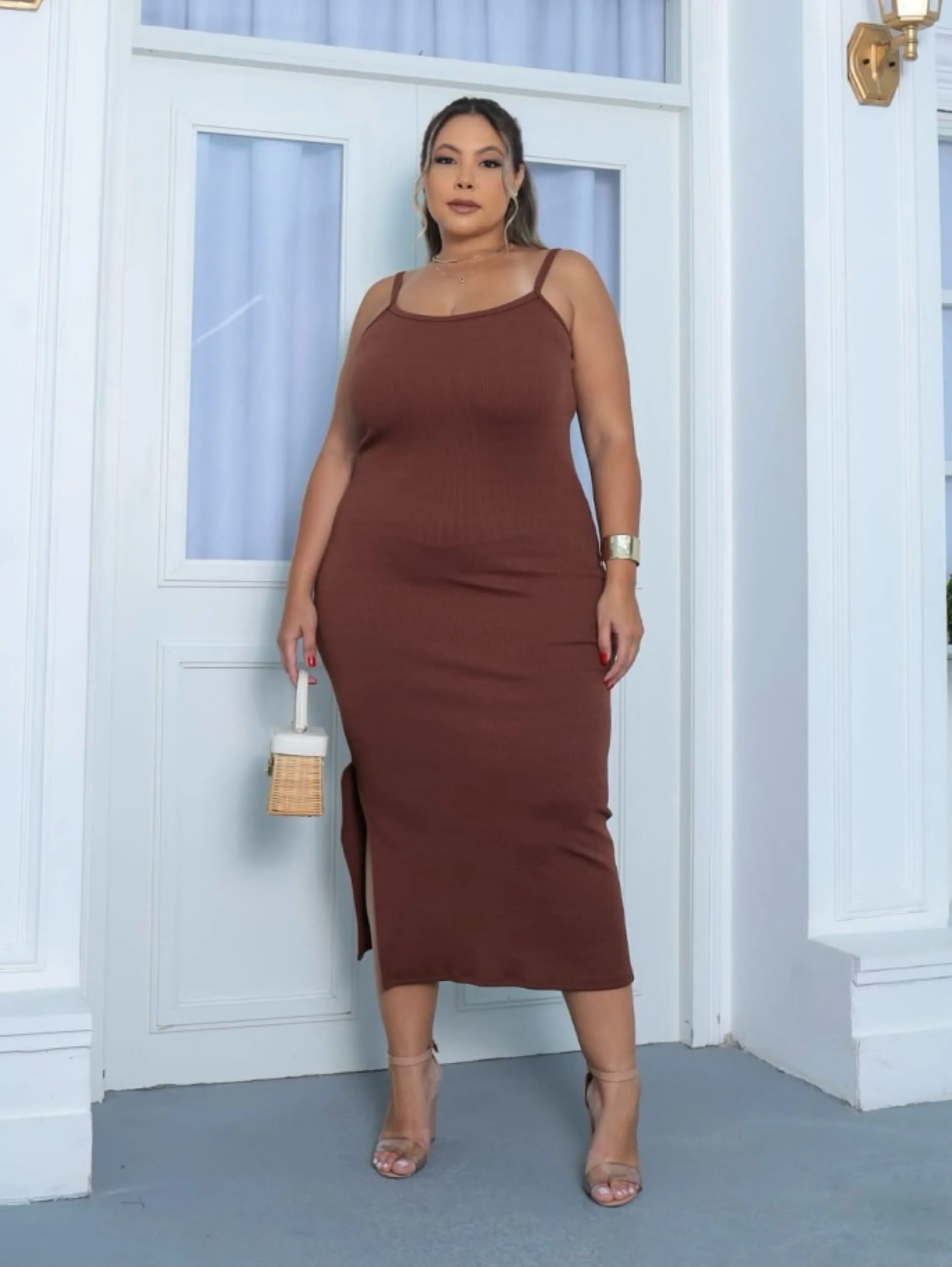 Vestido alcinha Raquel Plus Size