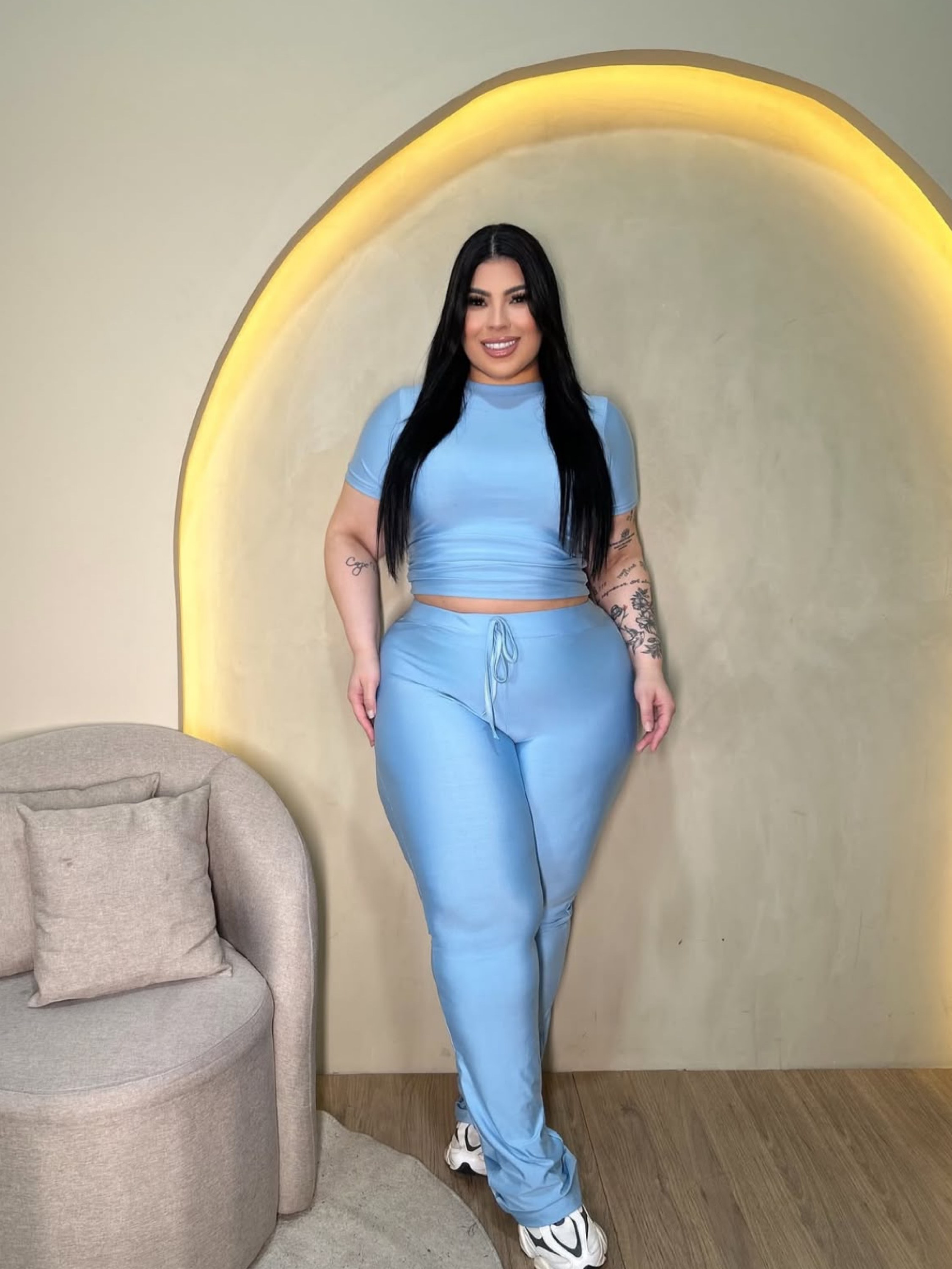Conjunto calça suplex Plus Size