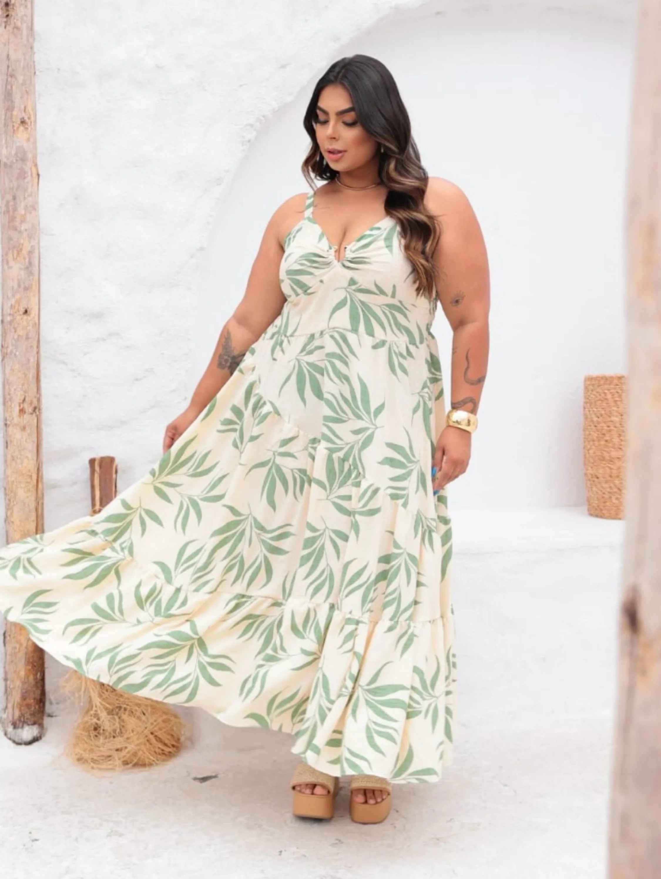 Vestido longo Sofia Plus Size