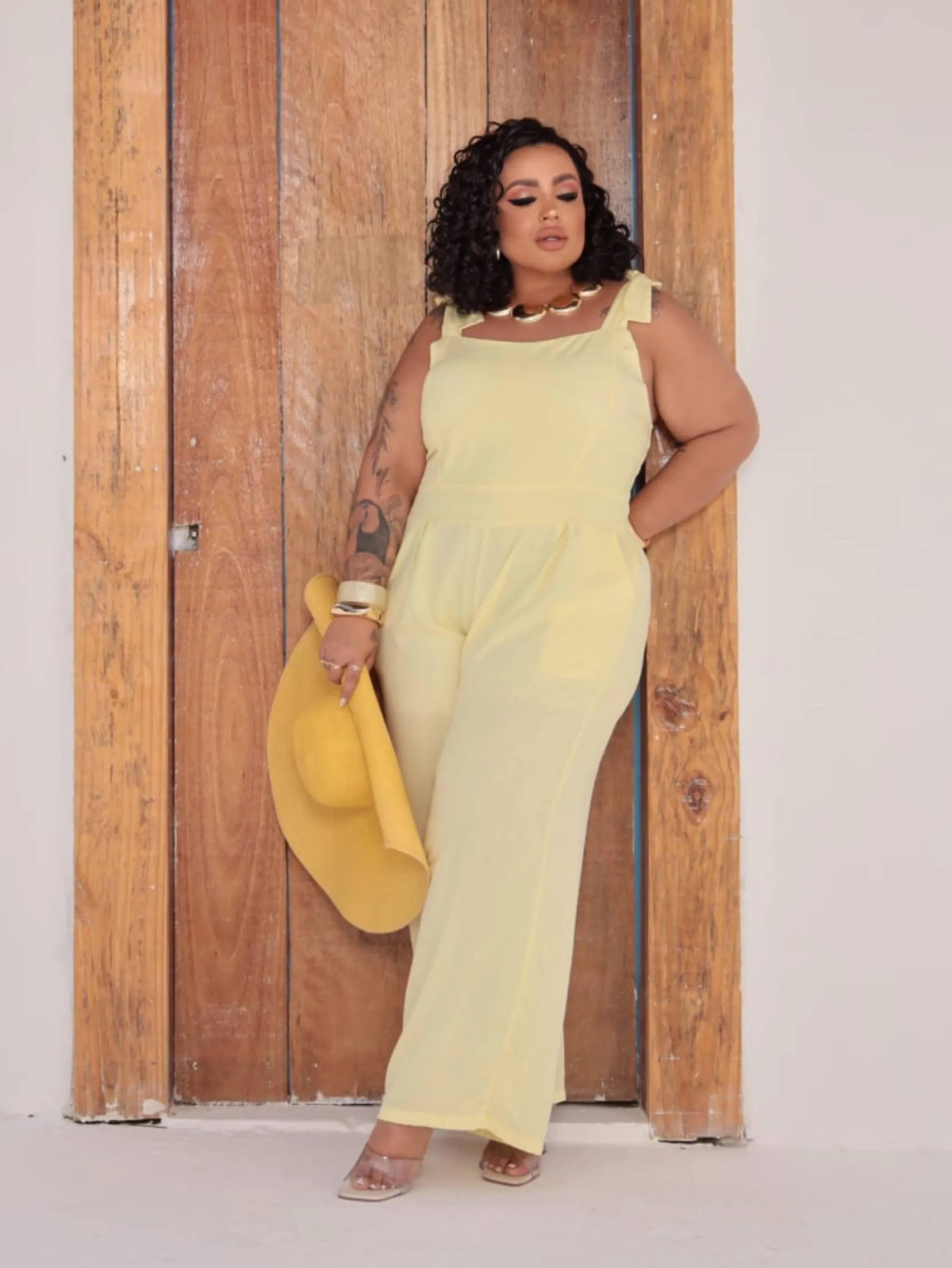 Macacão longo Lívia Plus Size