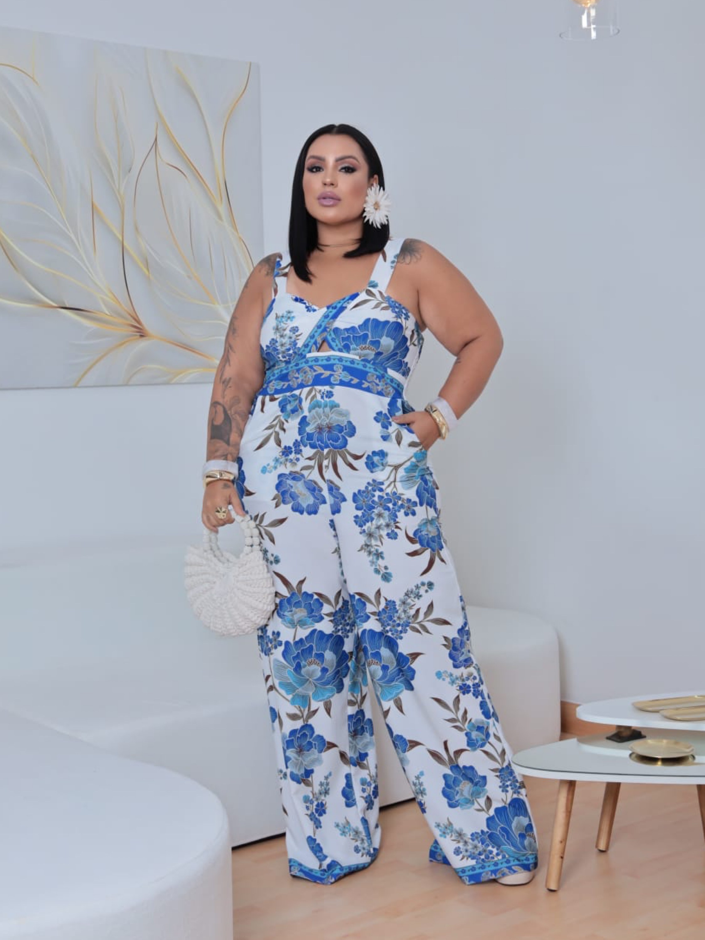 Macacão longo Eloise Plus Size