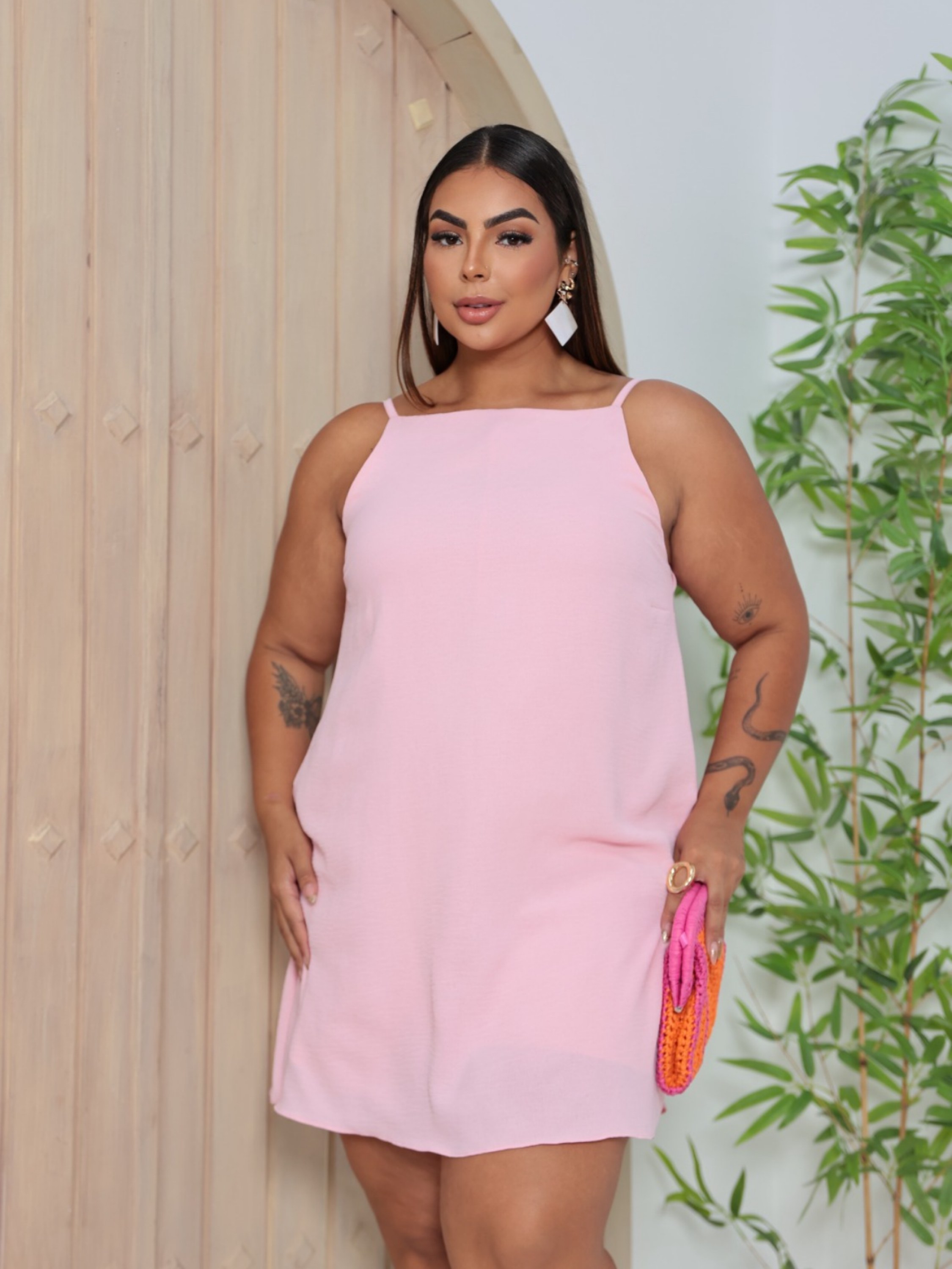 Vestido macaquinho Paloma Plus Size