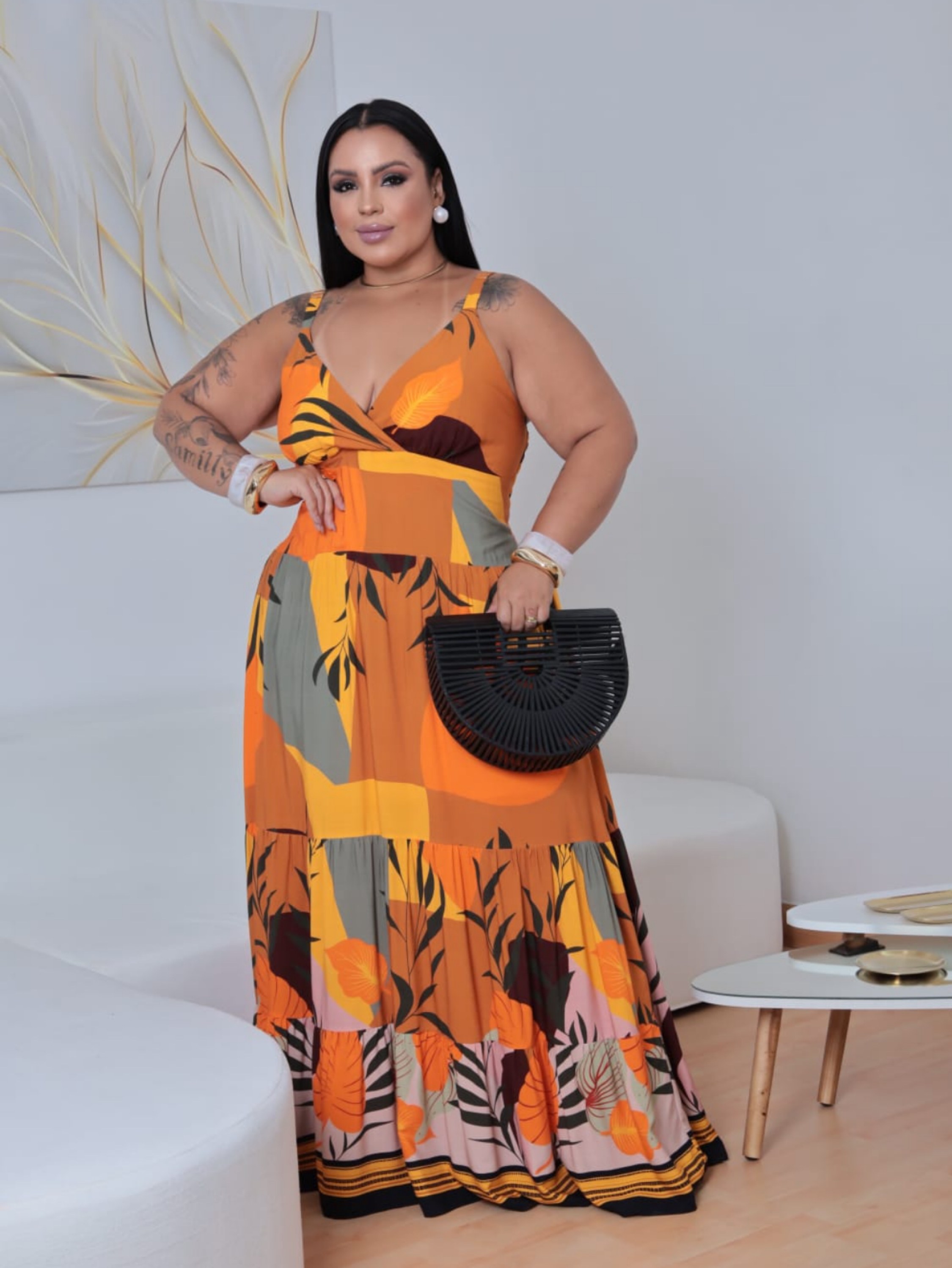 Vestido longo Stephany Plus Size