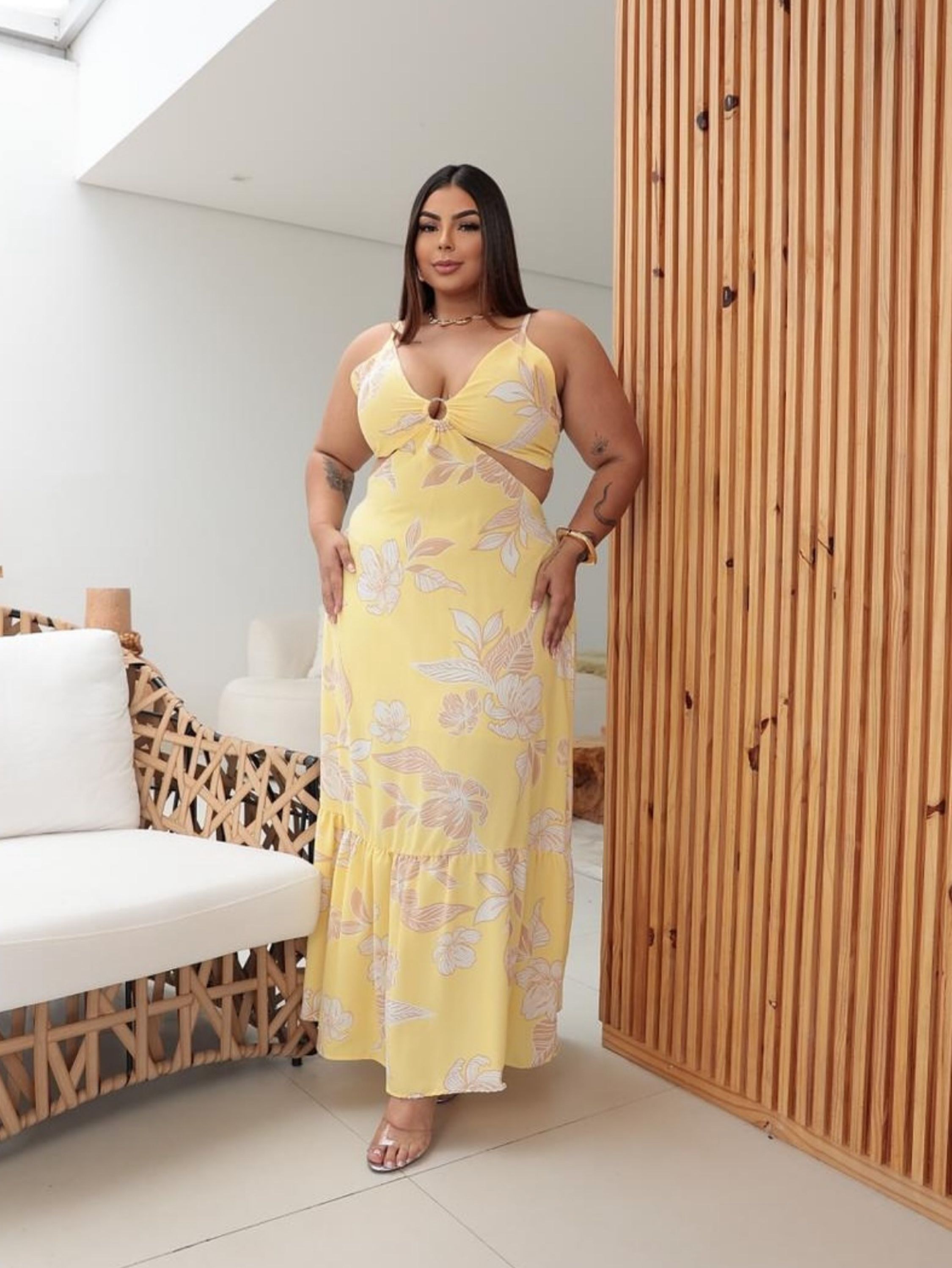 Vestido longo Sabrina Plus Size