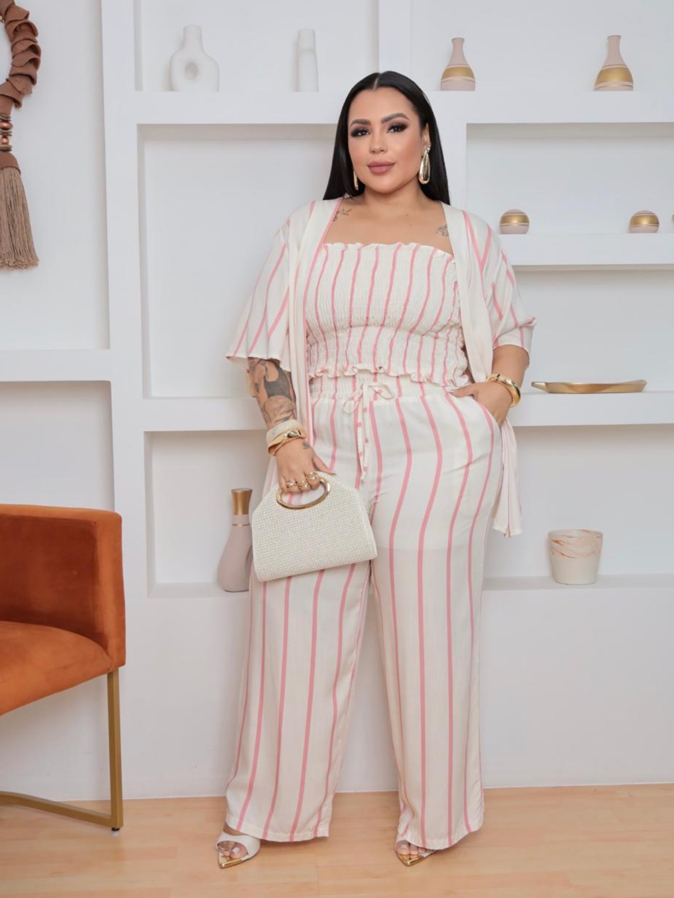 Trijunto pantalona Plus Size