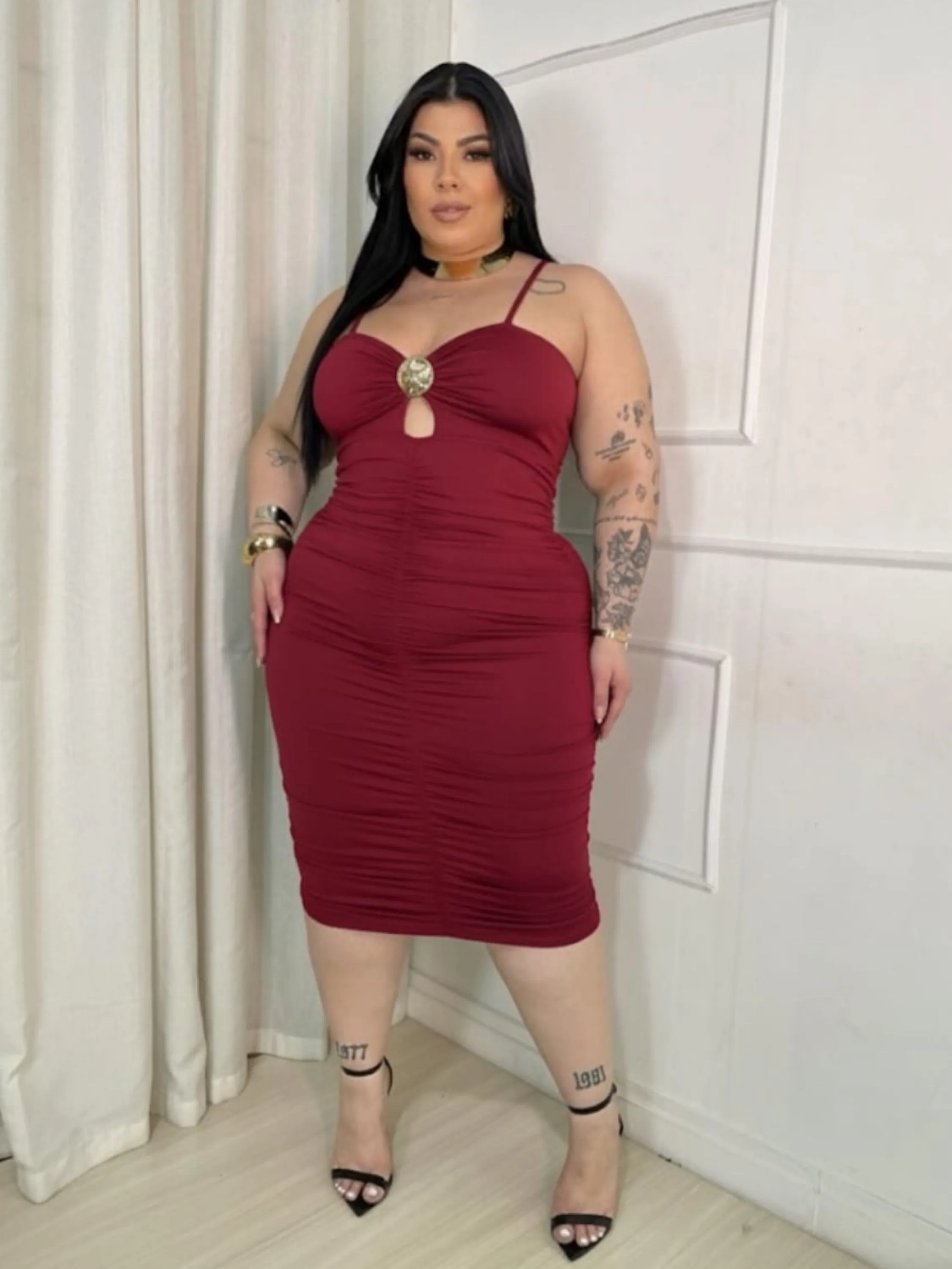 Vestido alcinha Stella Plus Size