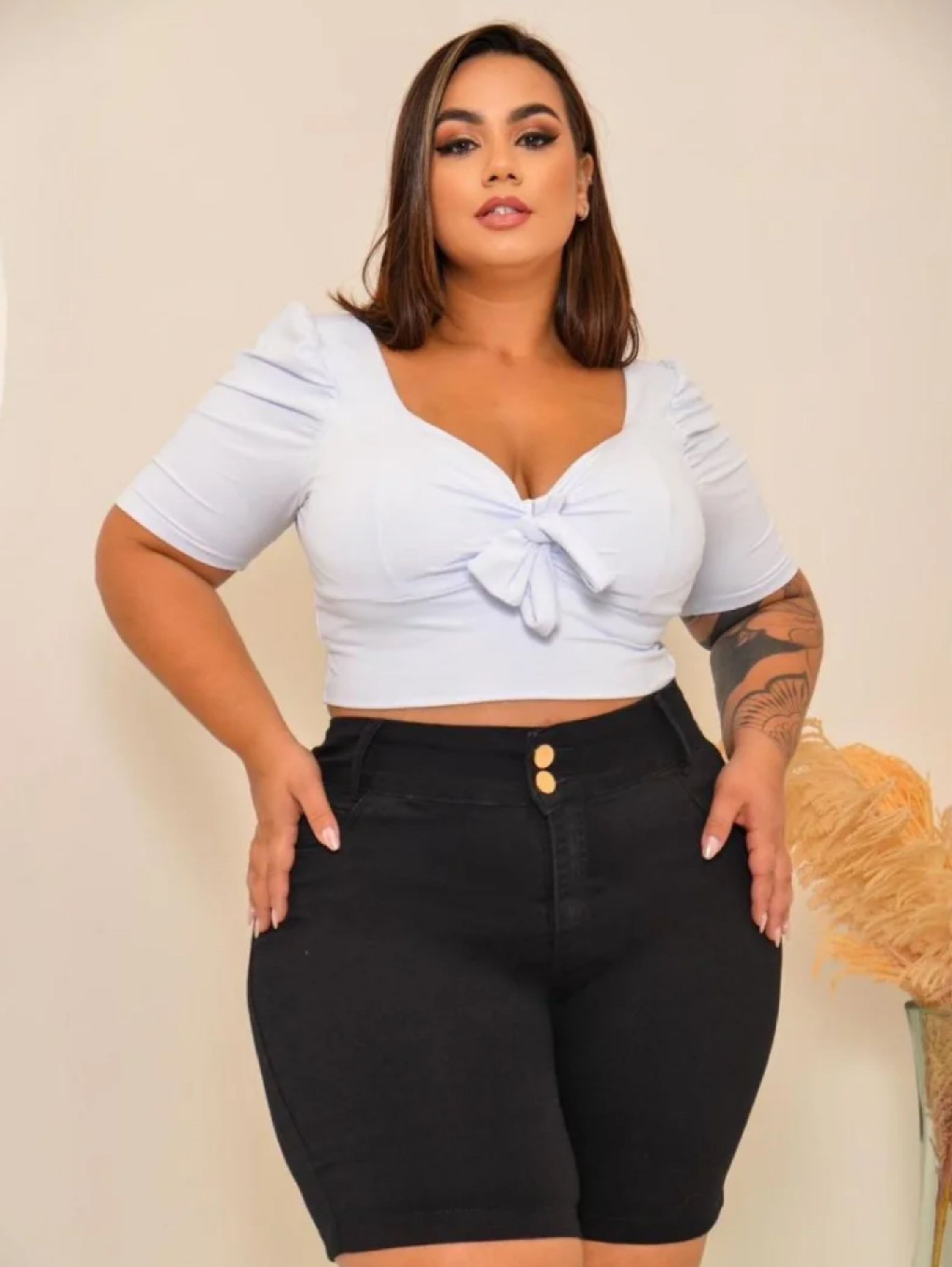 Bermuda jeans Plus Size