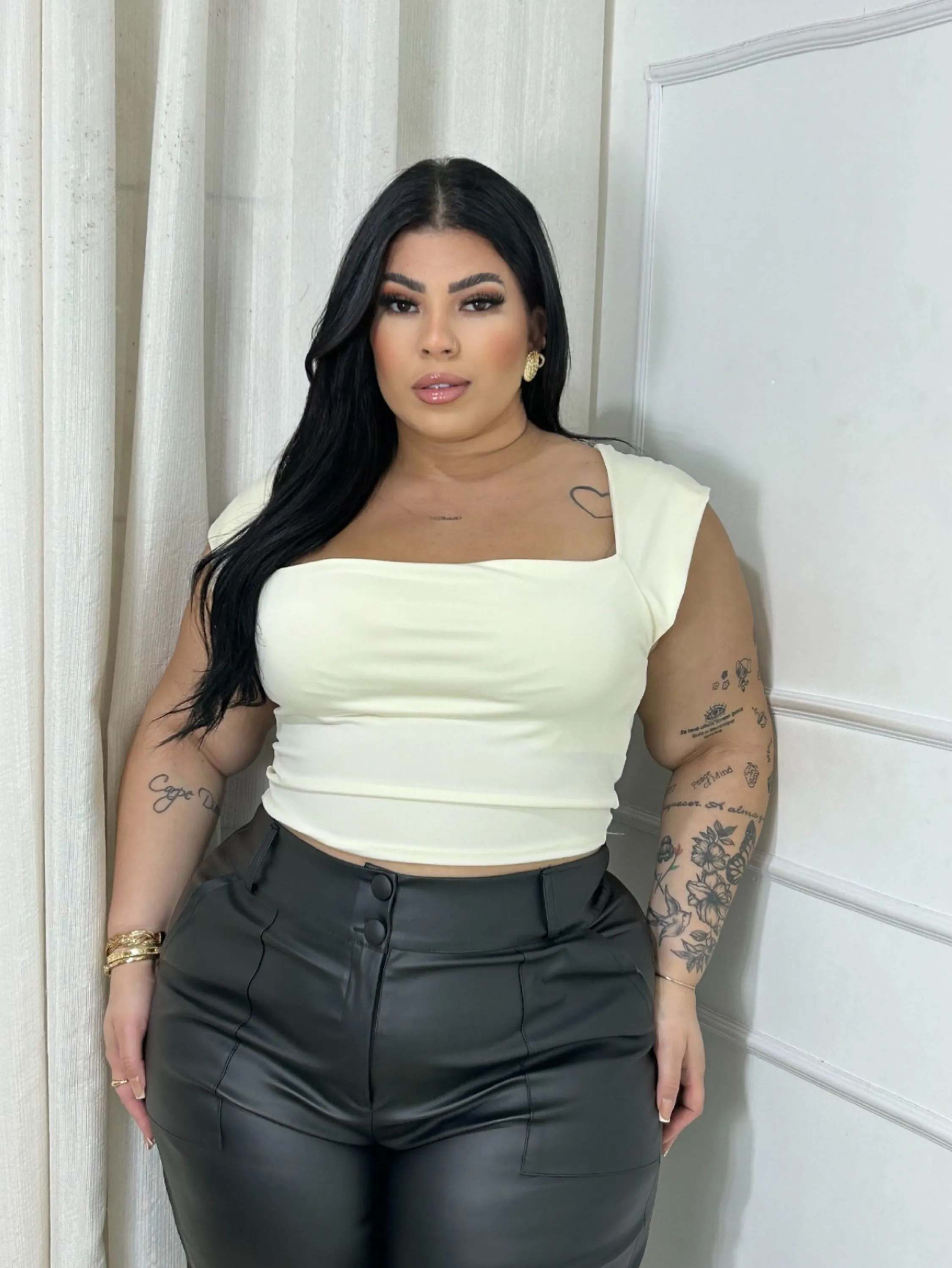 Cropped Íris Plus Size