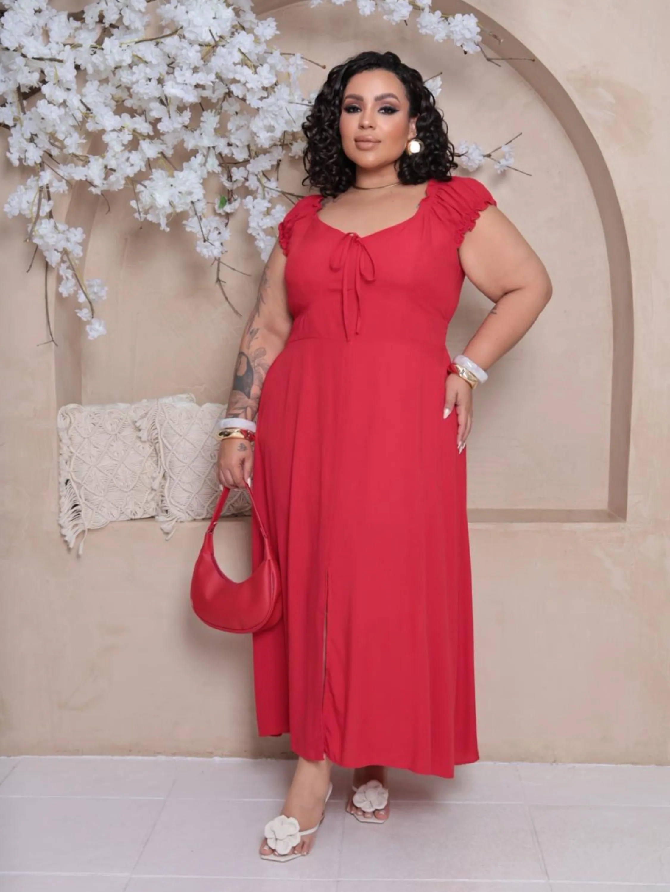 Vestido longo Livia Plus Size
