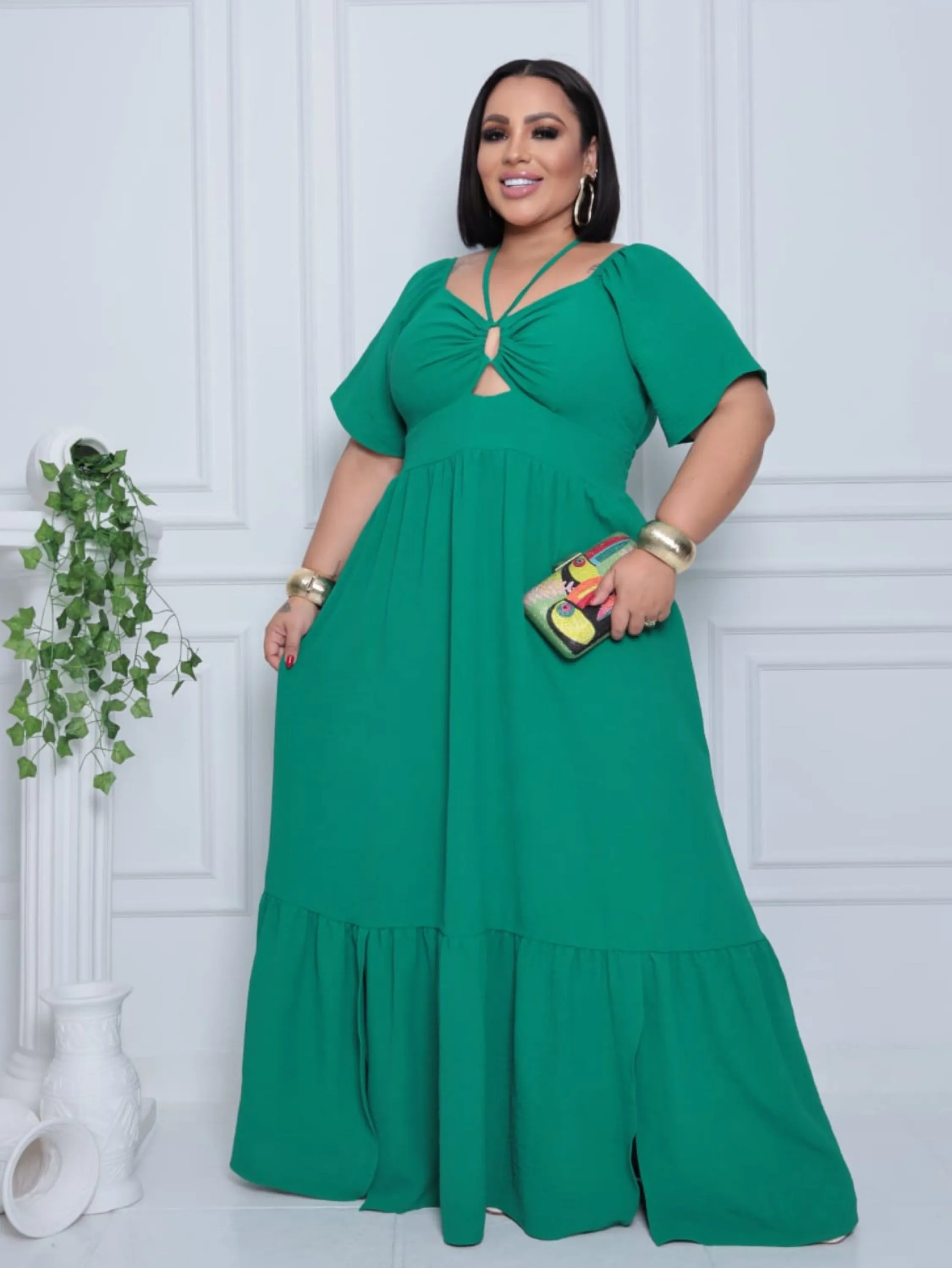 Vestido longo Evelyn Plus Size