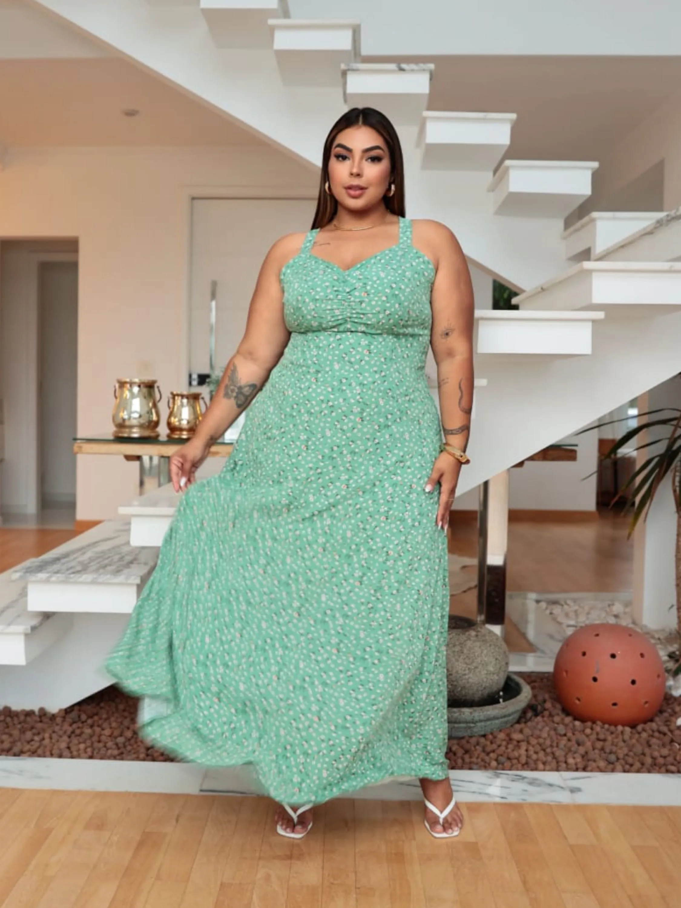 Vestido longo Melissa Plus Size
