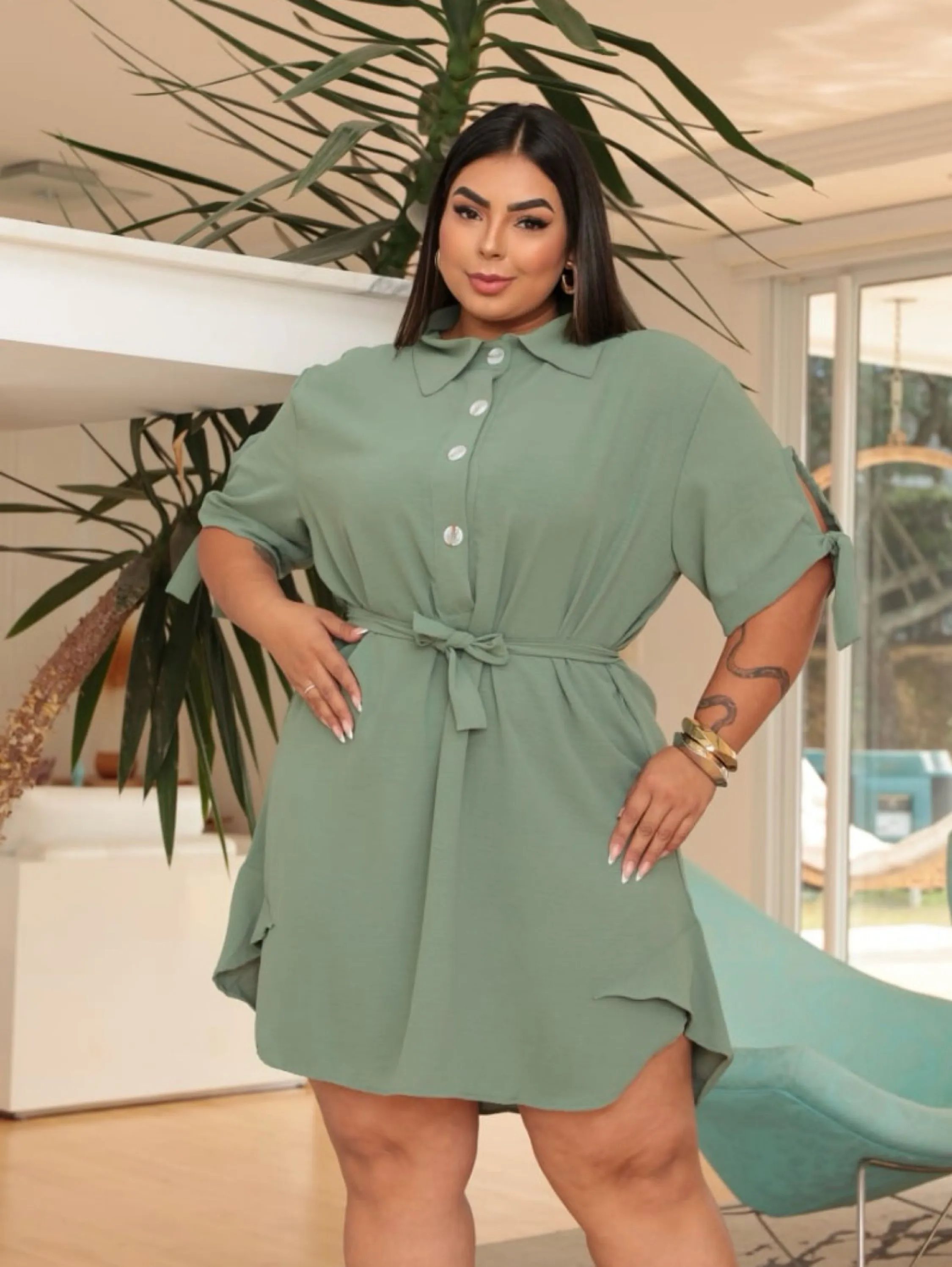 Chamise golinha Ágata Plus Size