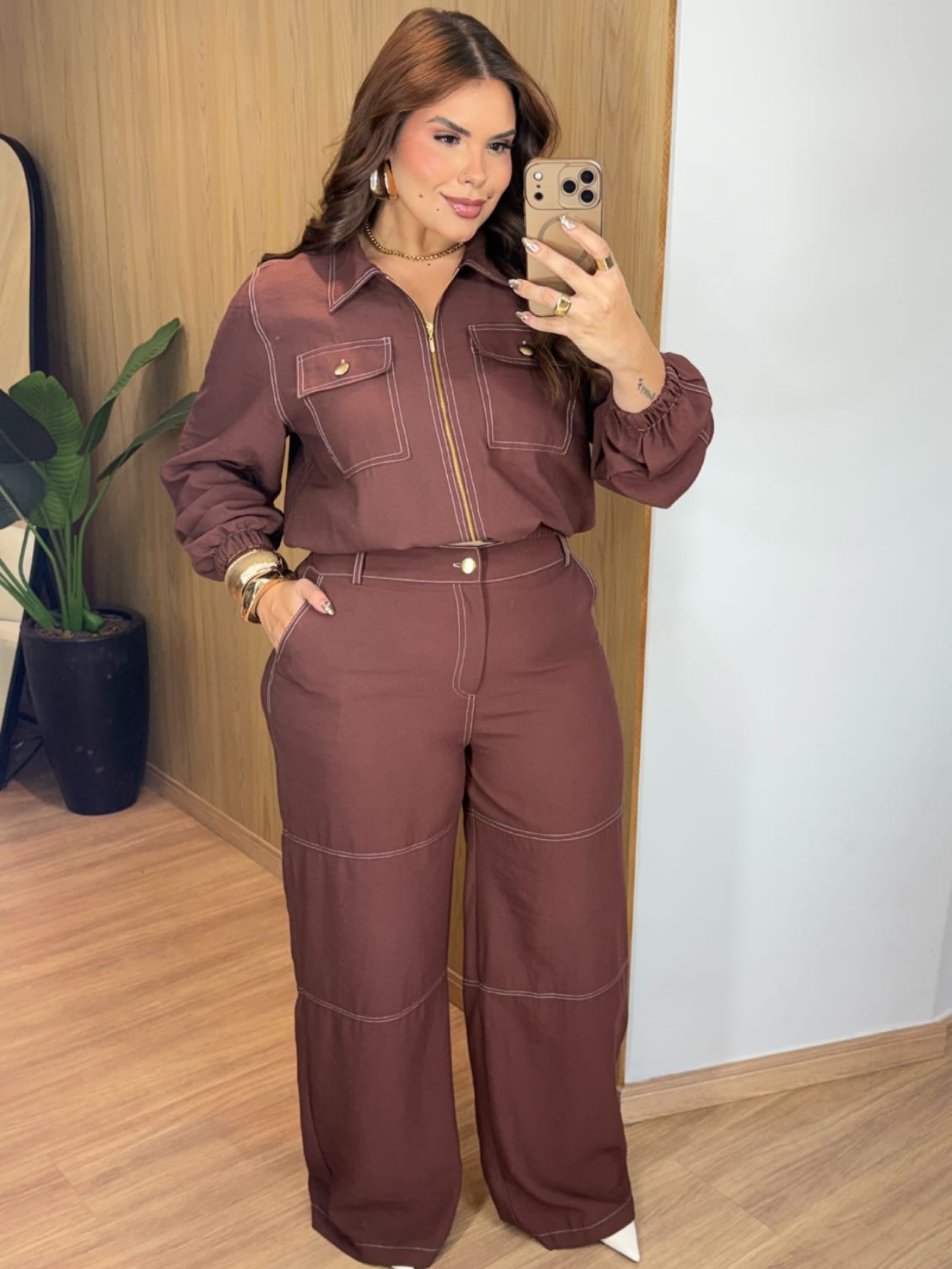 Calça pantalona Denver Plus Size