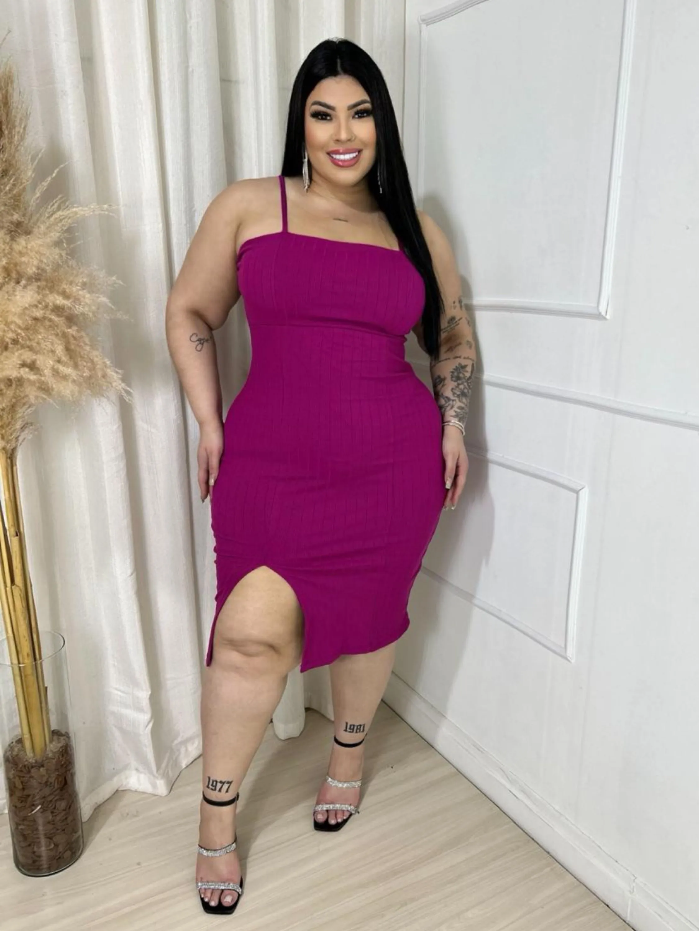 Vestido alcinha Michele Plus Size
