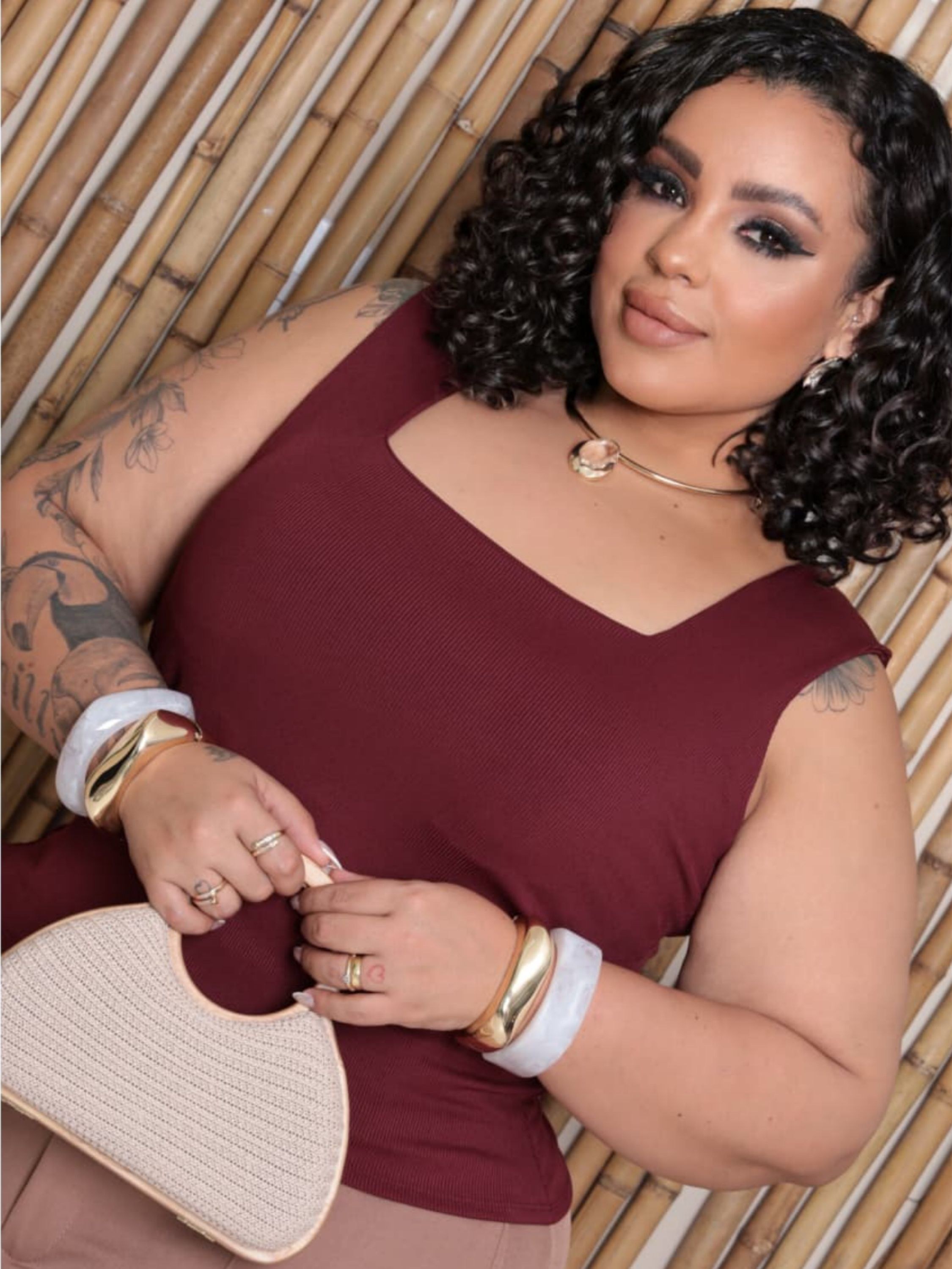 Regata decote quadrado Plus Size