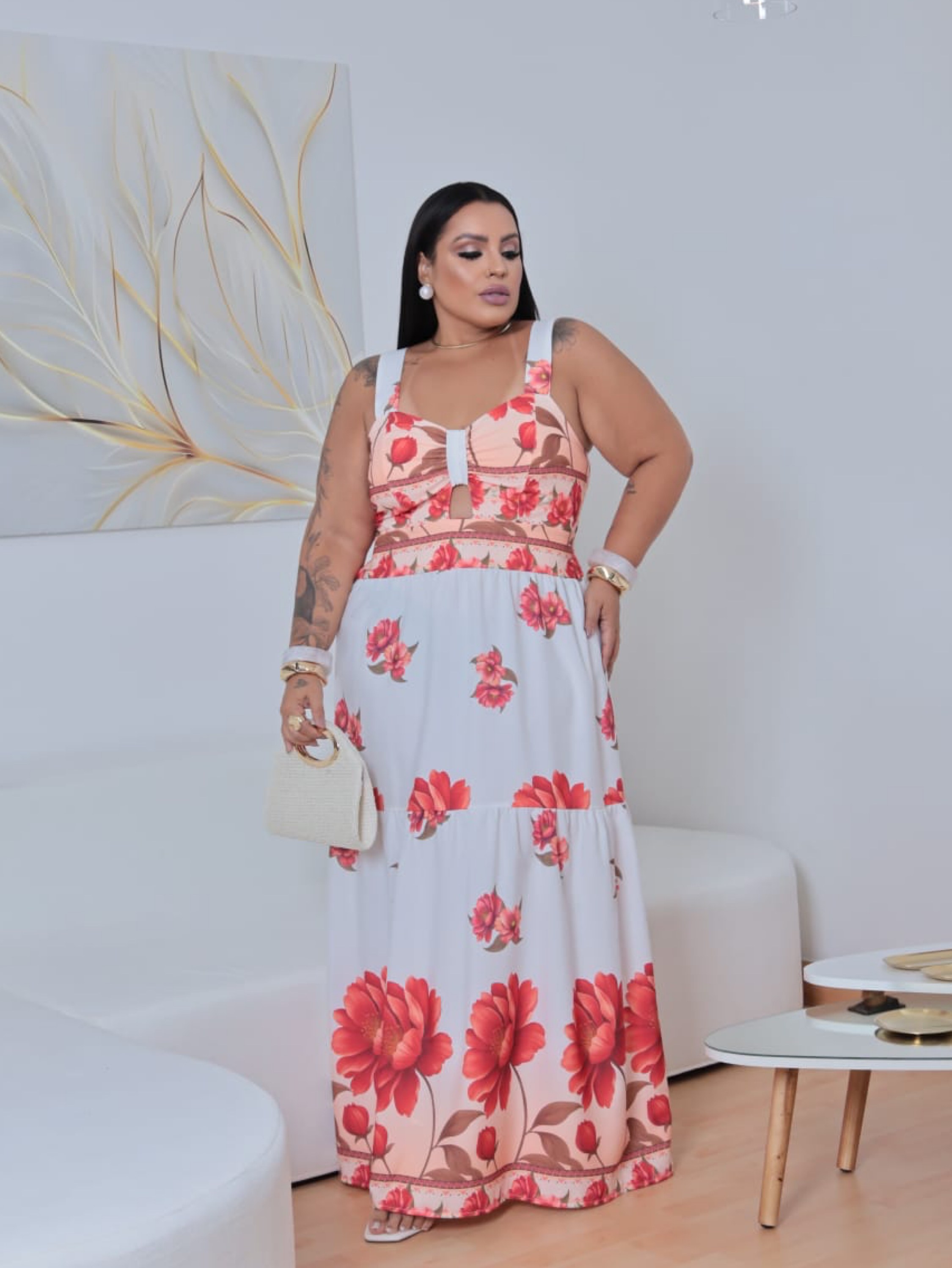 Vestido longo Carolina Plus Size