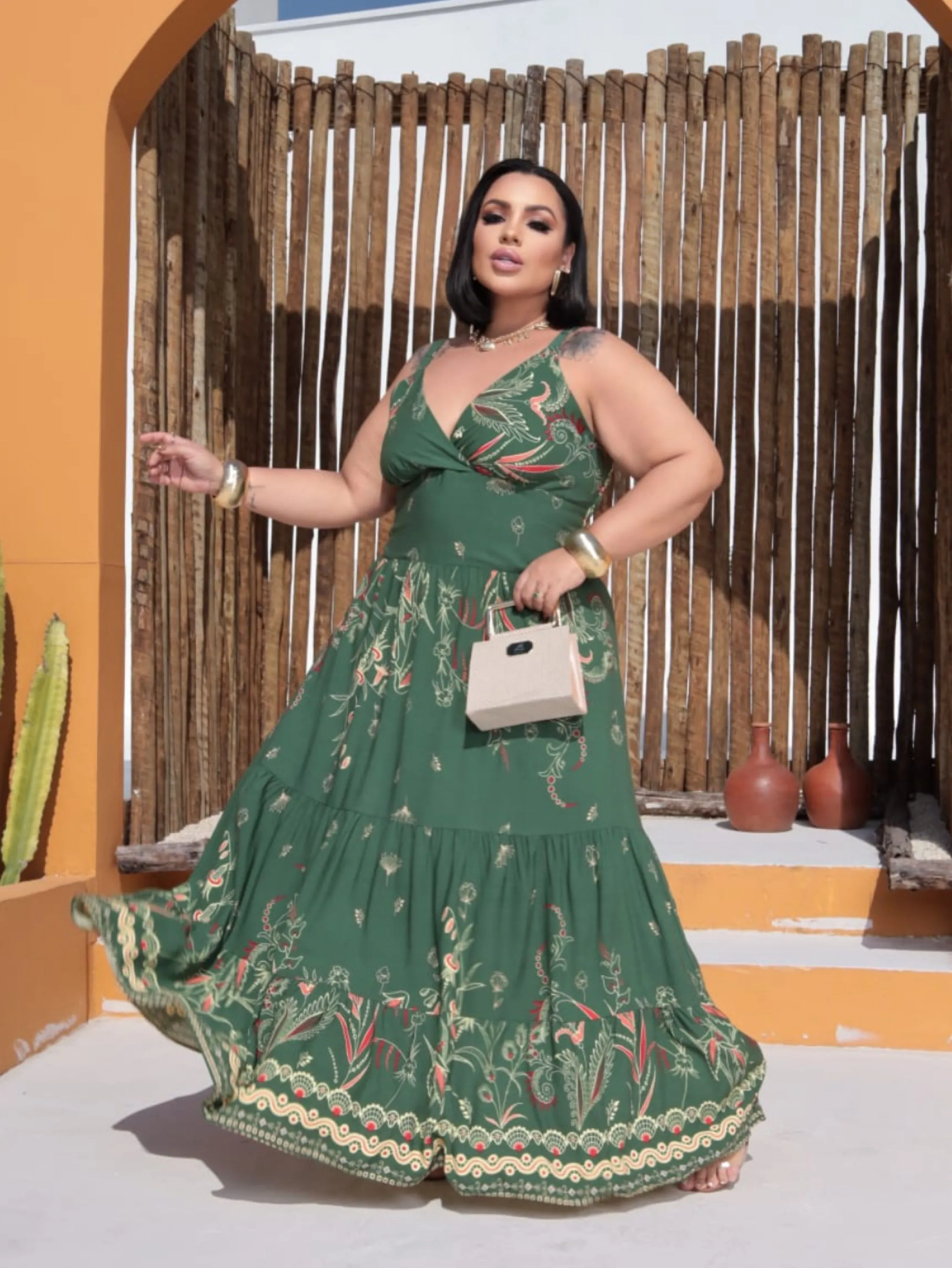 Vestido longo Stephany Plus Size