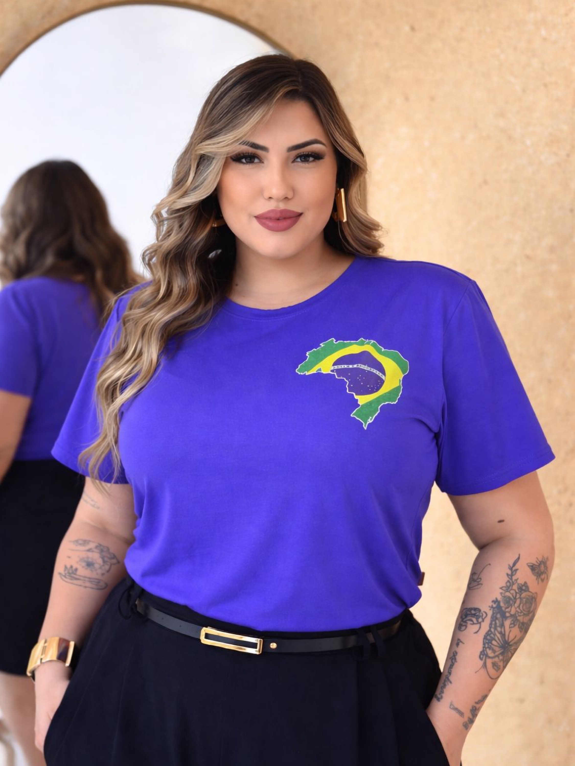 Blusa Brasil Plus Size