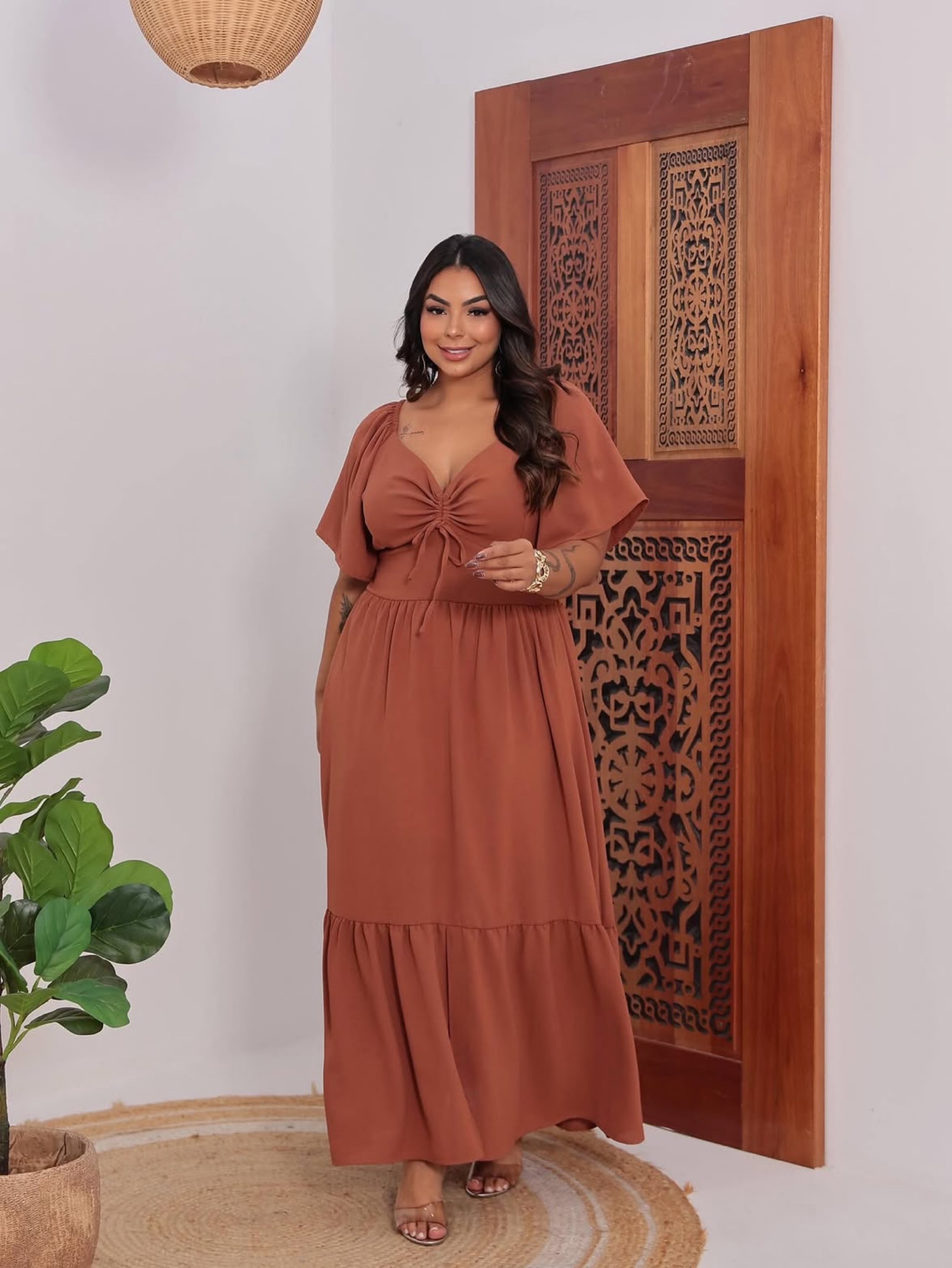Vestido longo Gaby Plus Size
