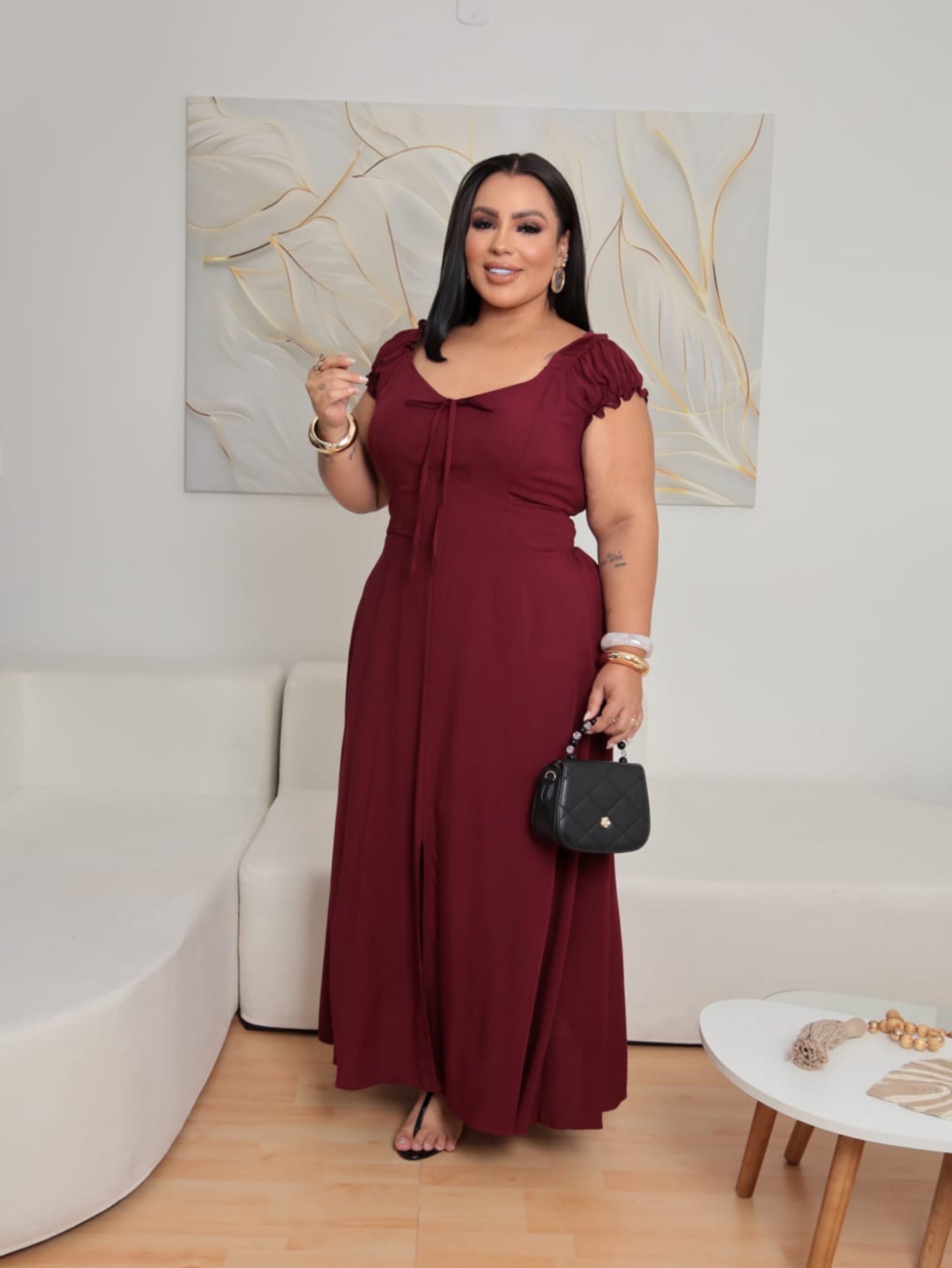 Vestido longo Livia Plus Size